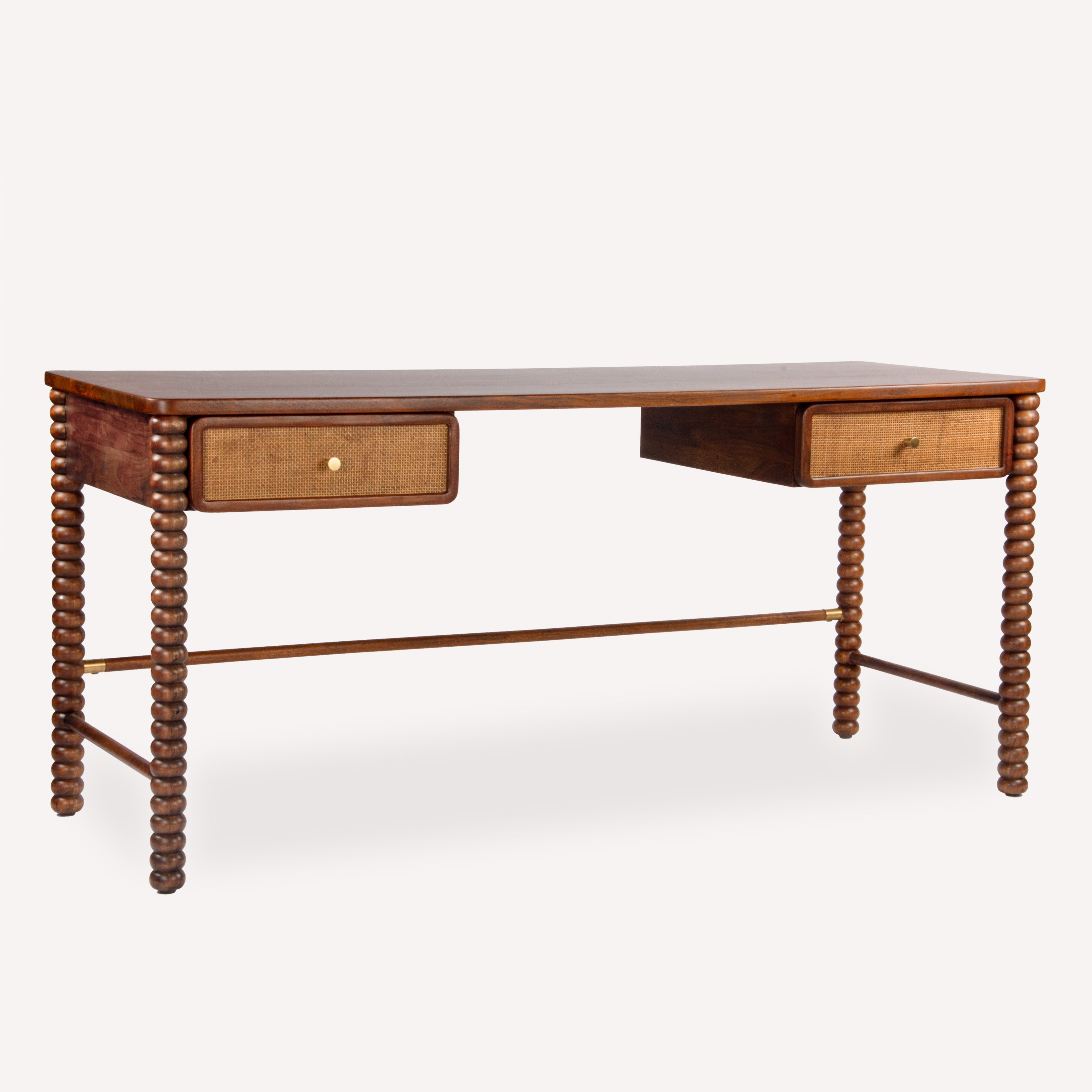 Twist Cane Solid Wood Desk