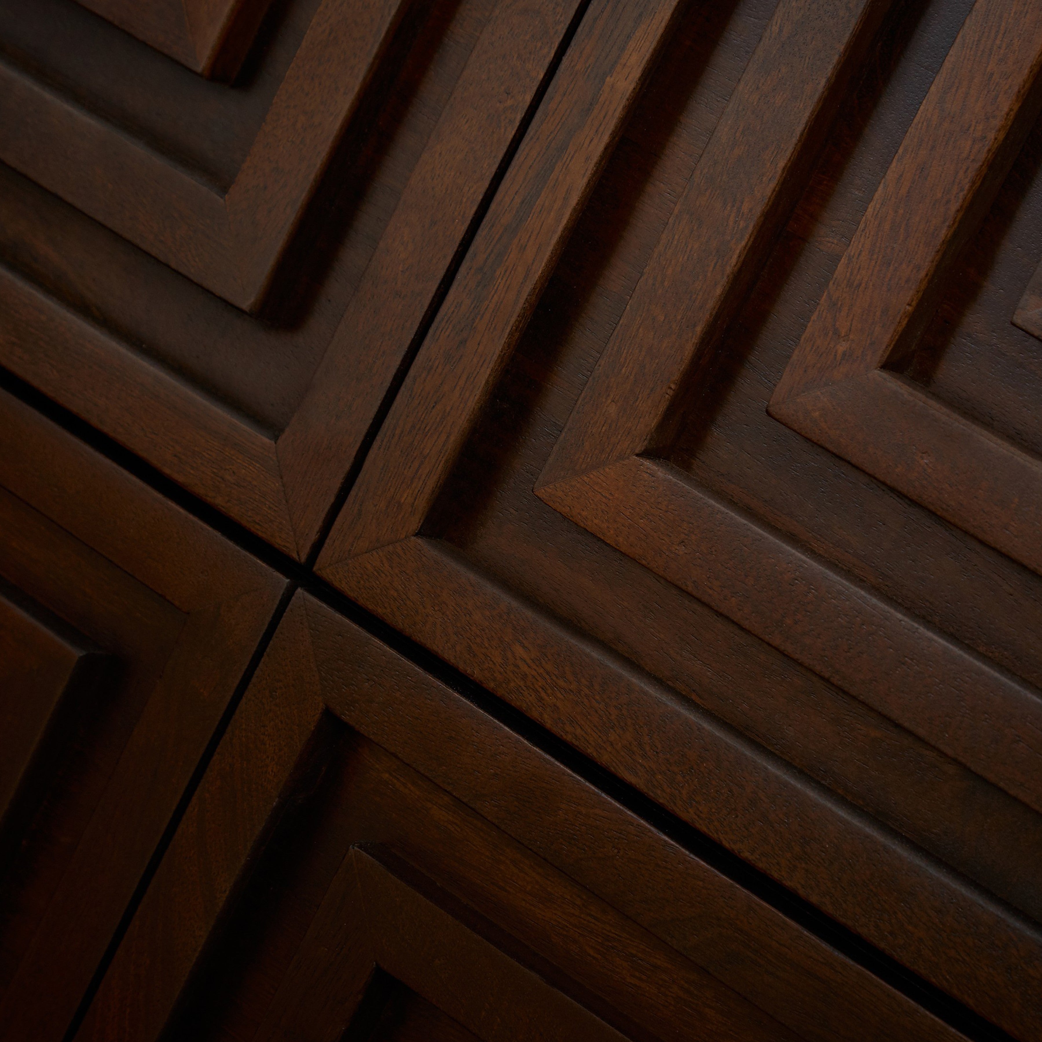 Maze Solid Wood Nightstand