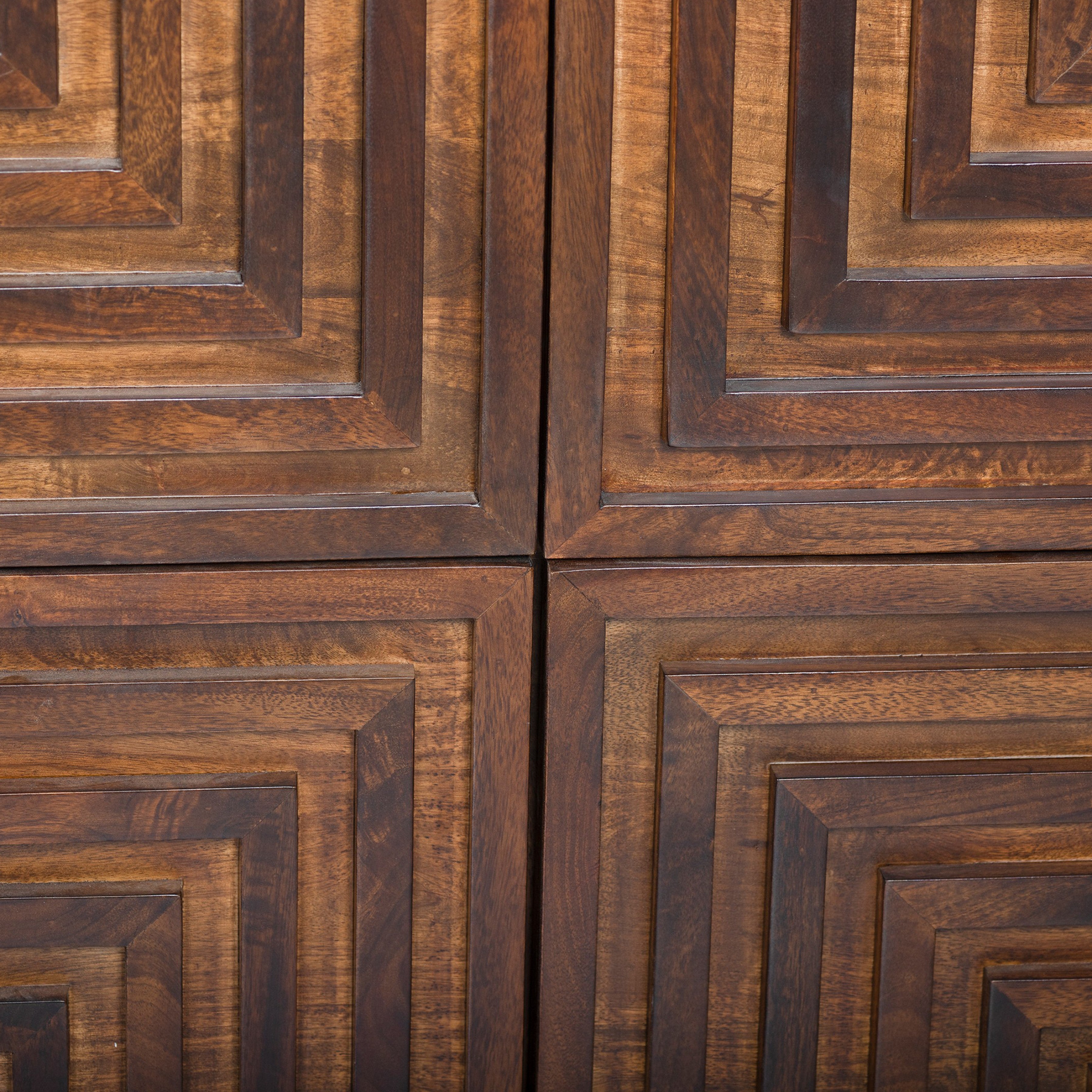 Maze Solid Wood Low Dresser