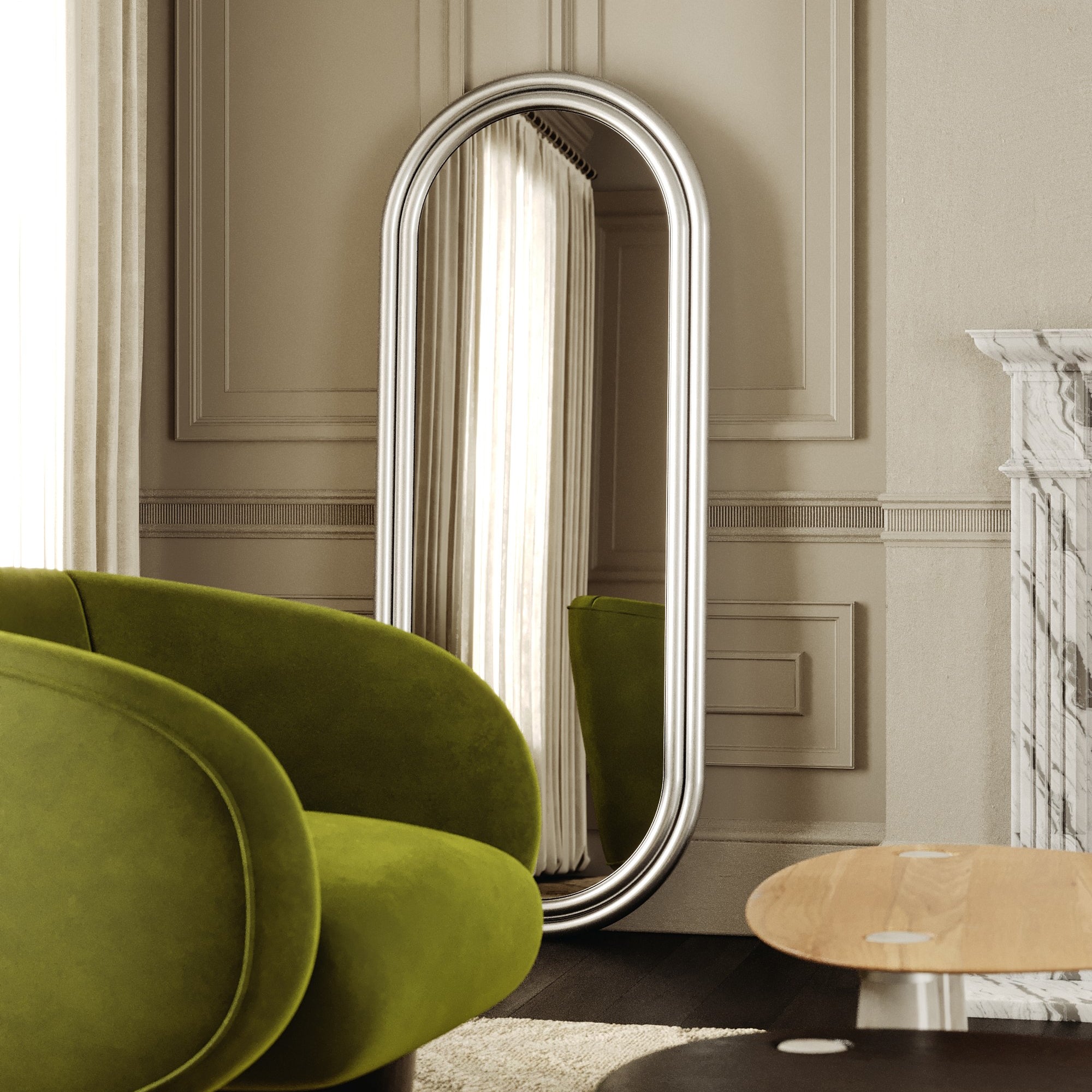 Dune Metallic Mirror - Floor Mirror