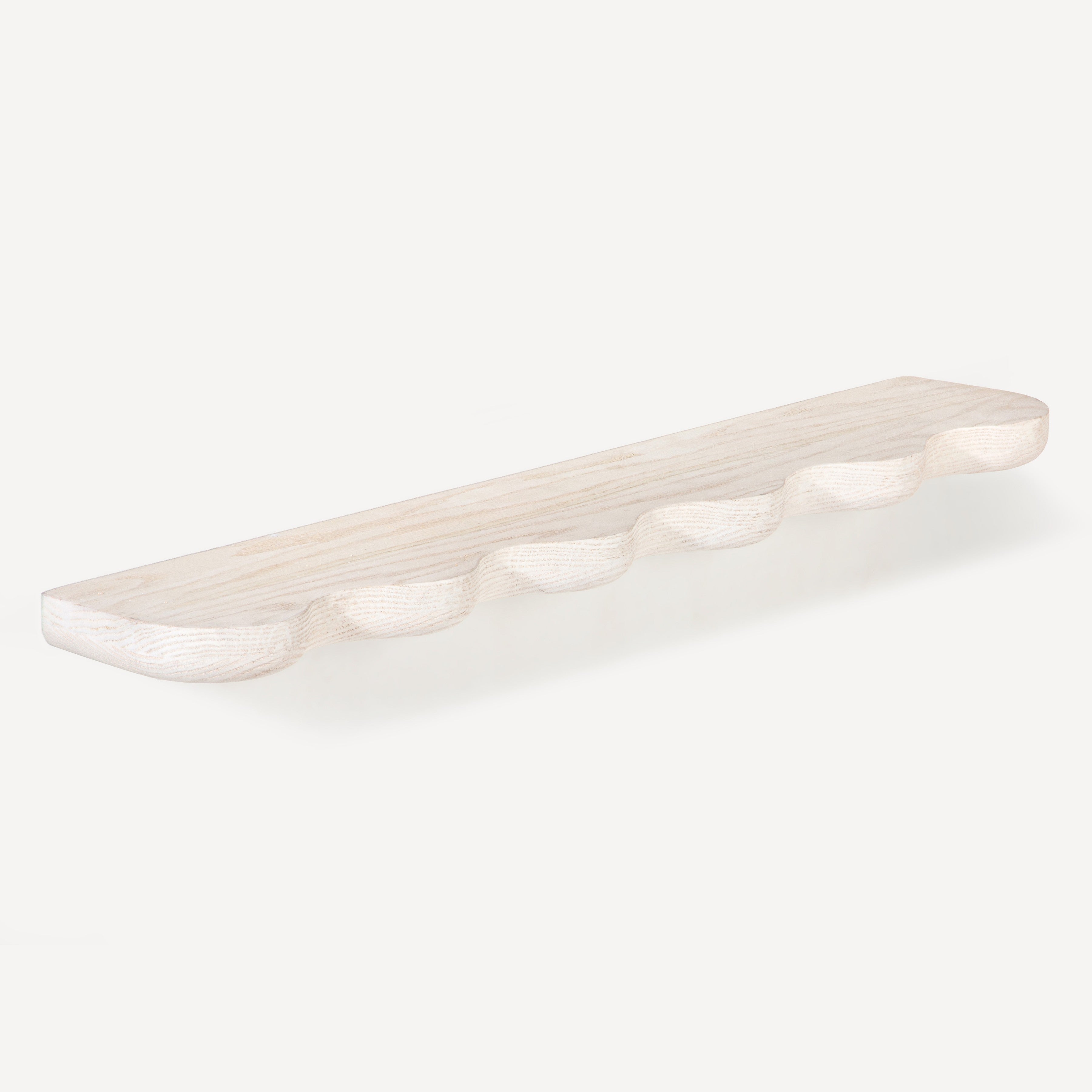 Swirl Oak Wall Shelf