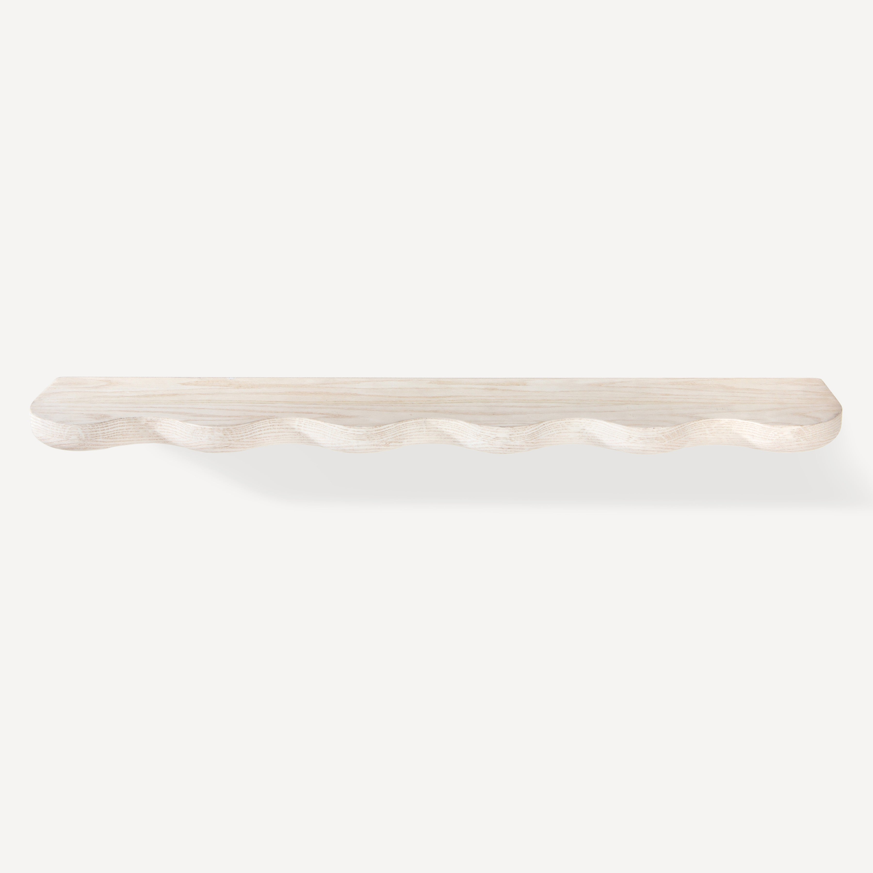Swirl Oak Wall Shelf
