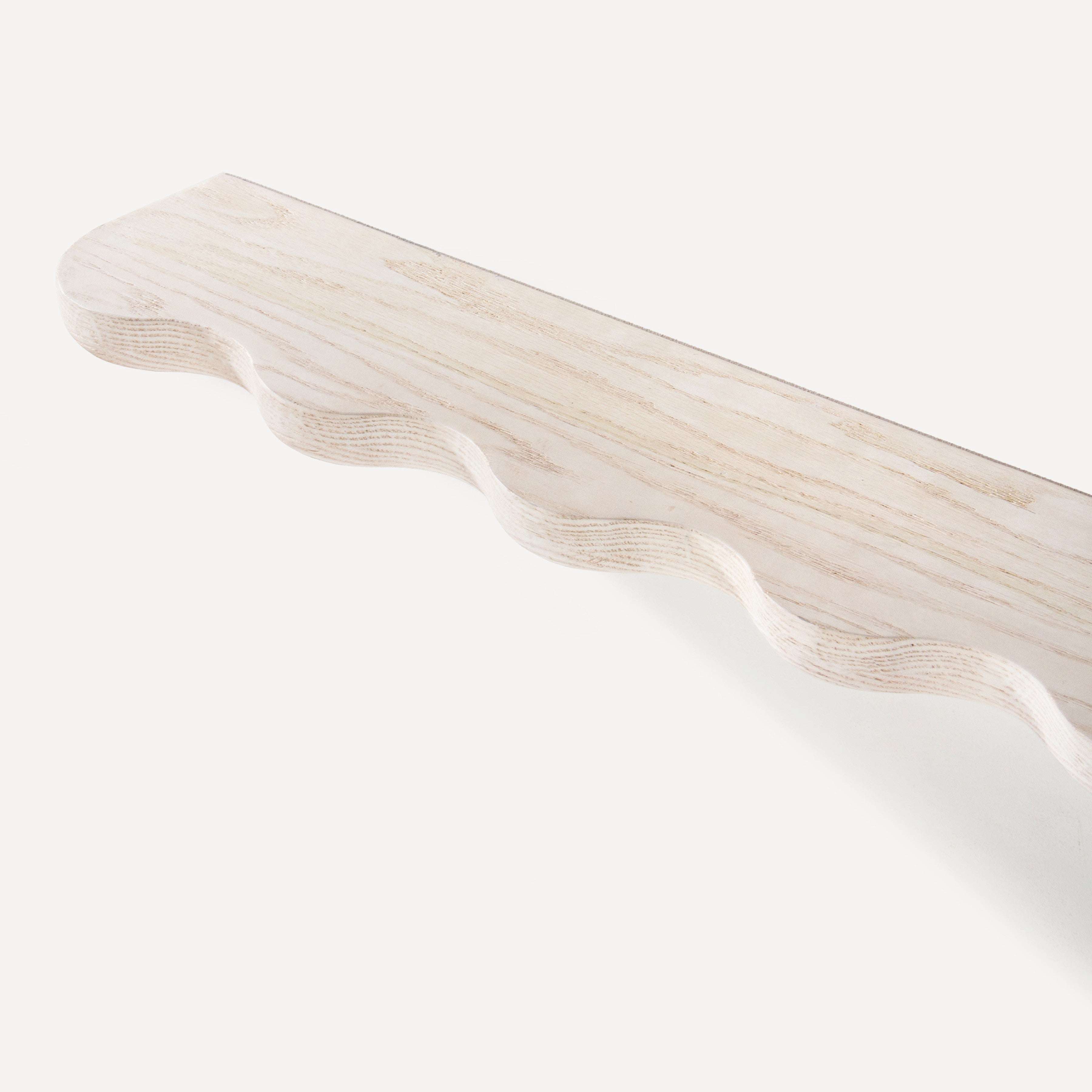 Swirl Oak Wall Shelf