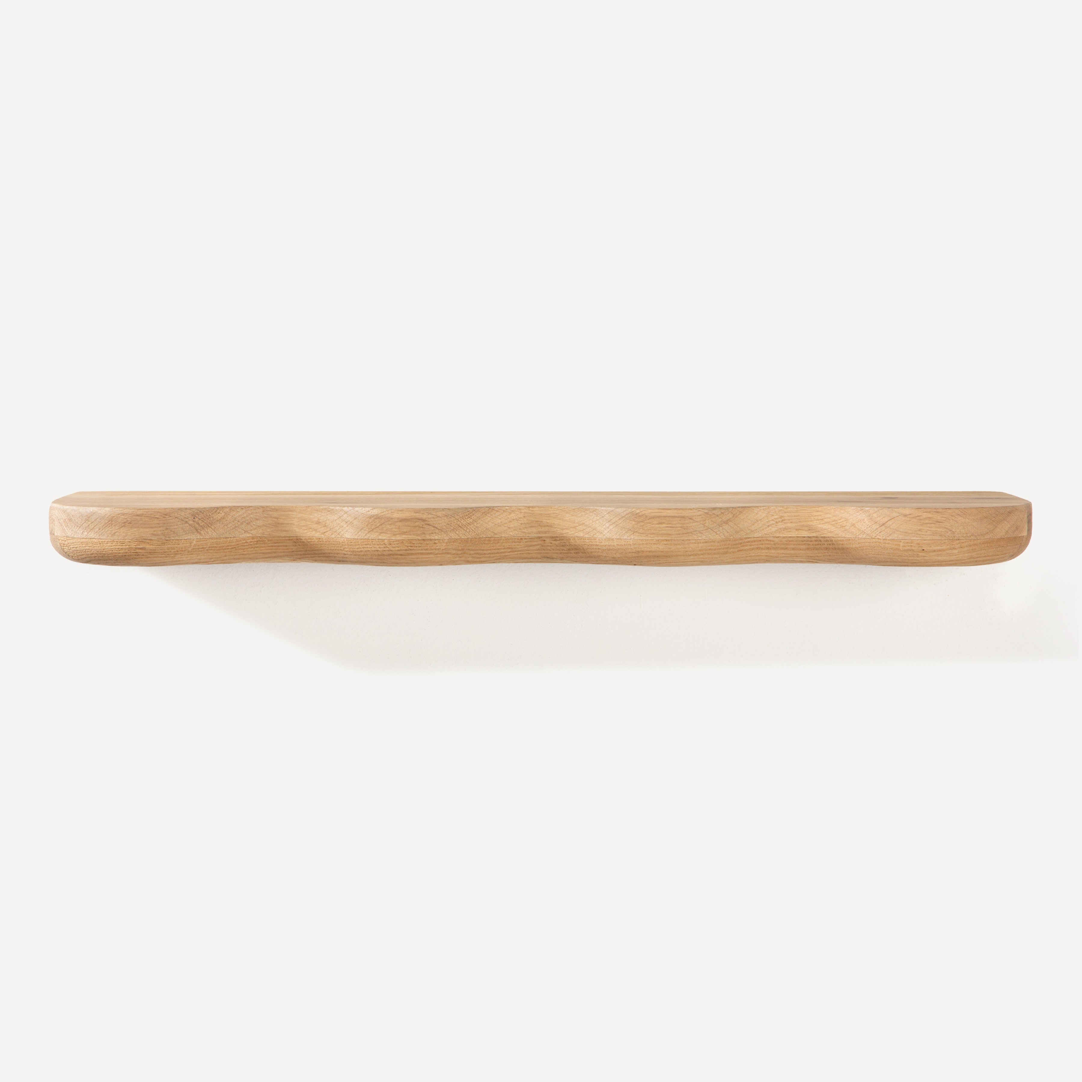 Swirl Oak Wall Shelf