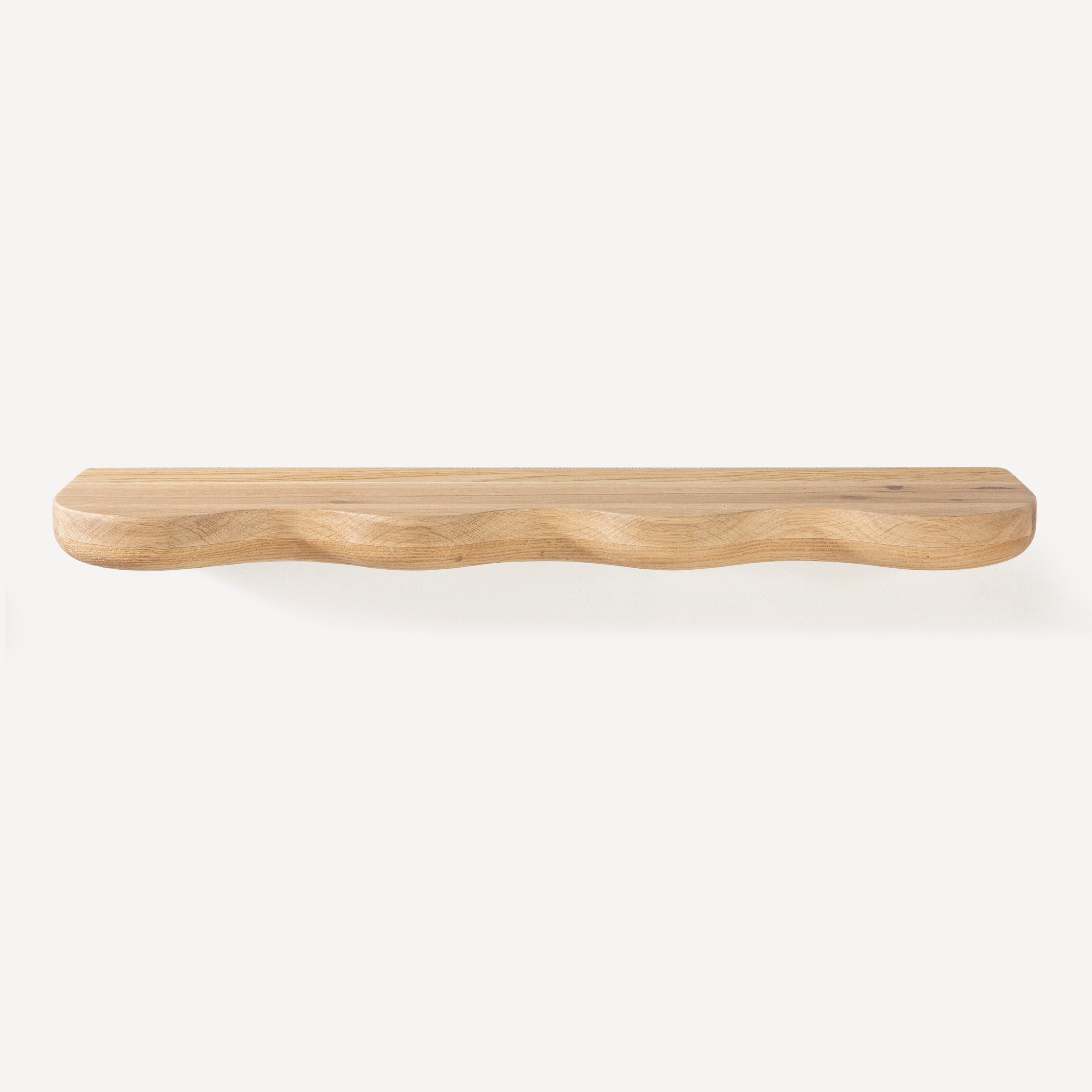 Swirl Oak Wall Shelf
