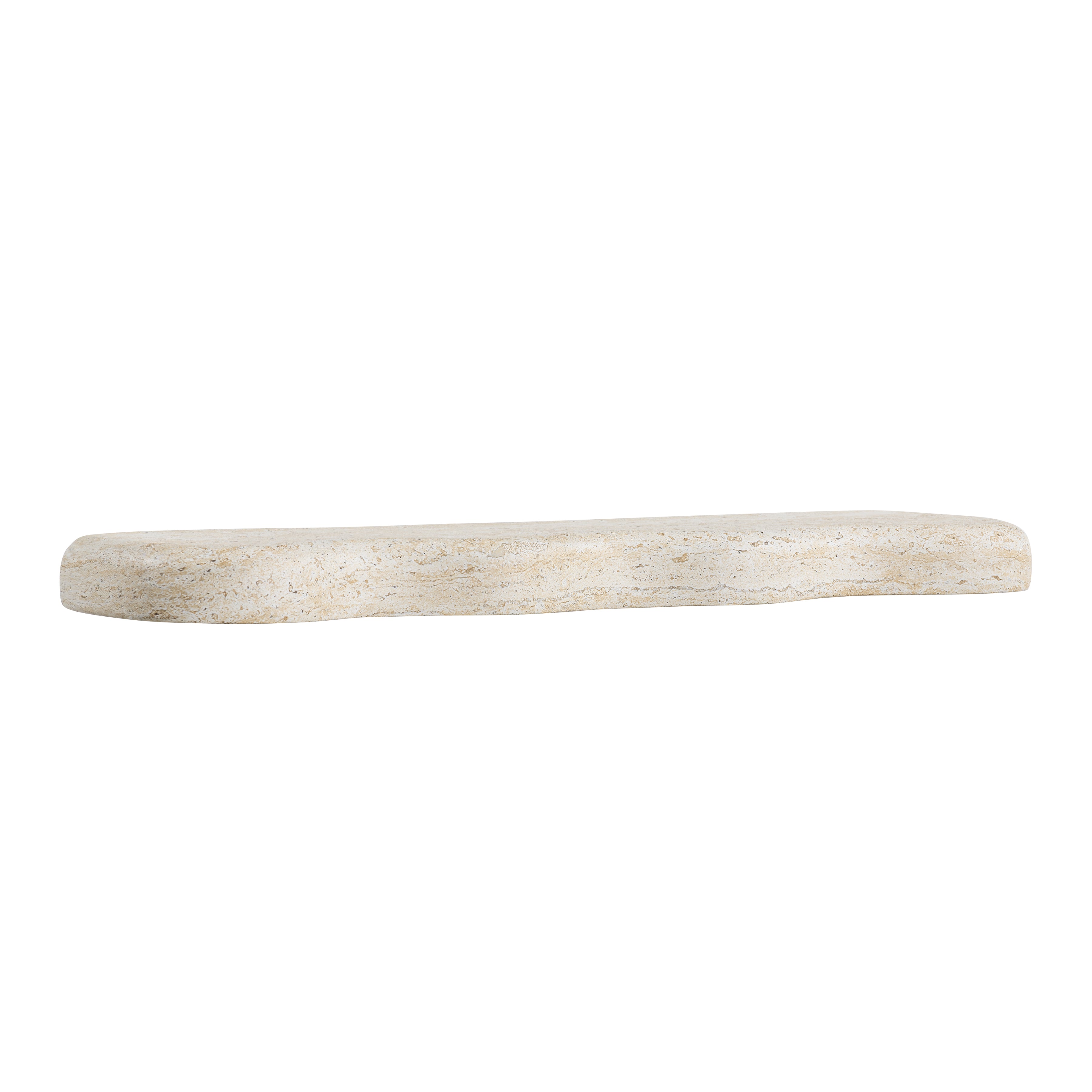 Swirl Wall Shelf -Travertine