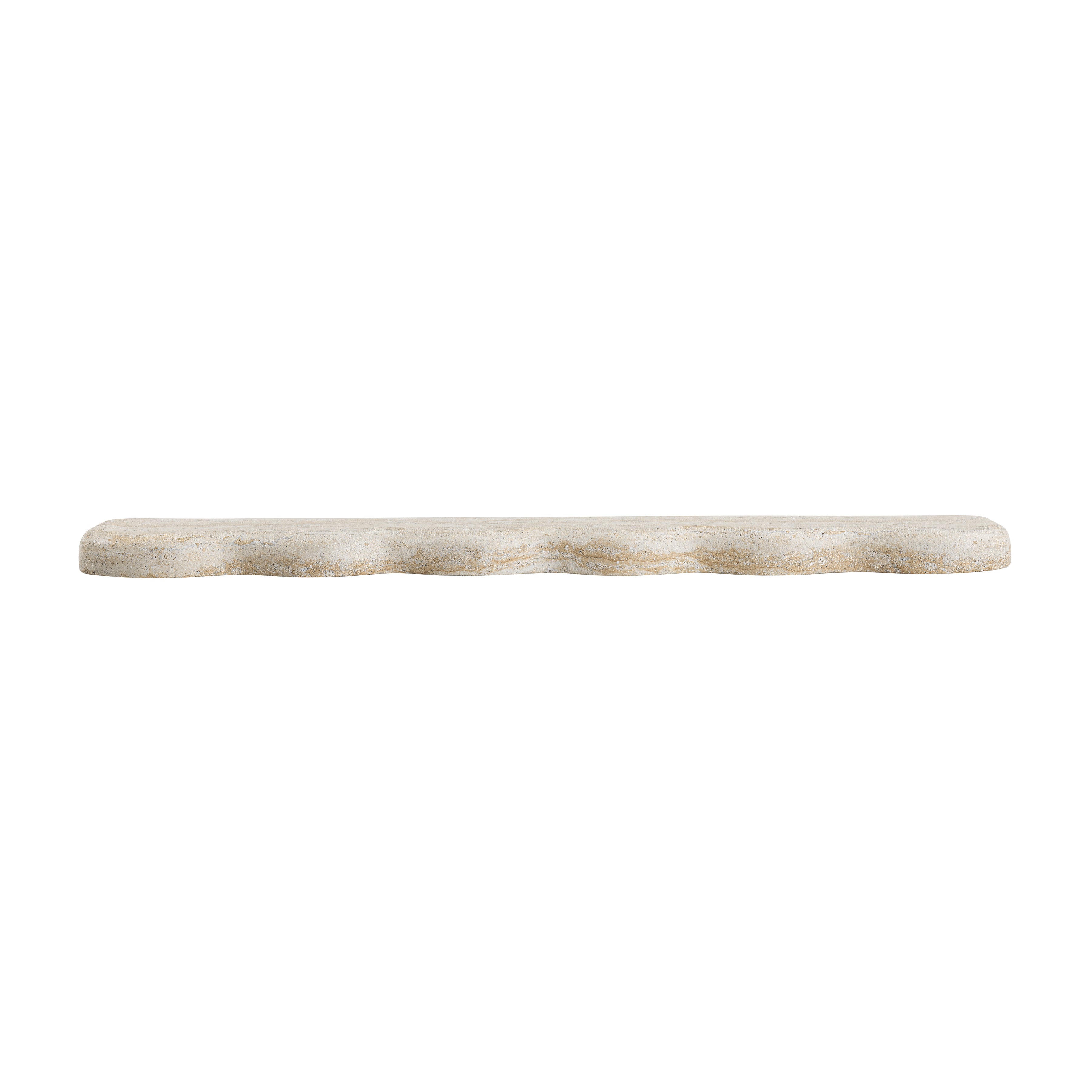 Swirl Wall Shelf -Travertine