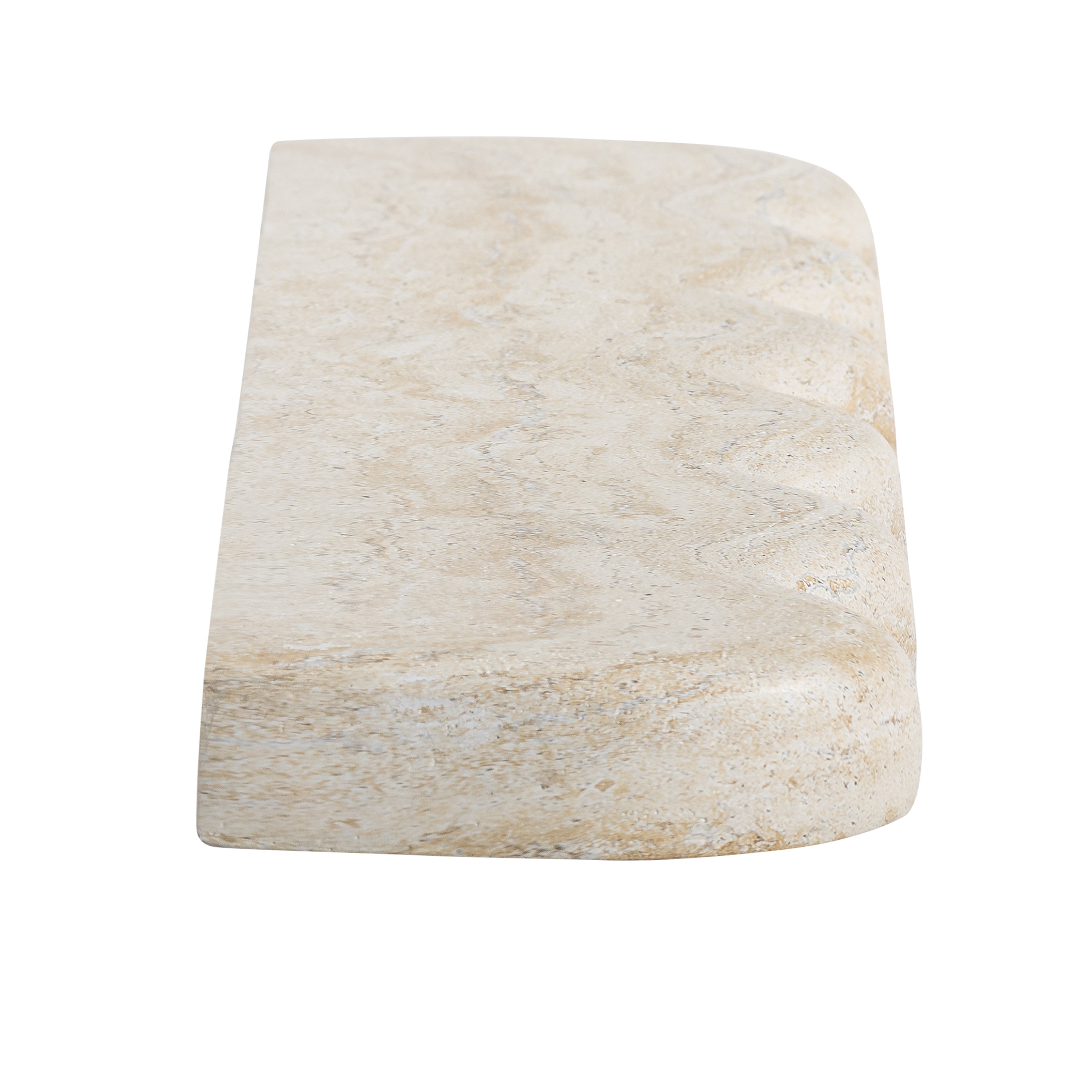 Swirl Wall Shelf -Travertine
