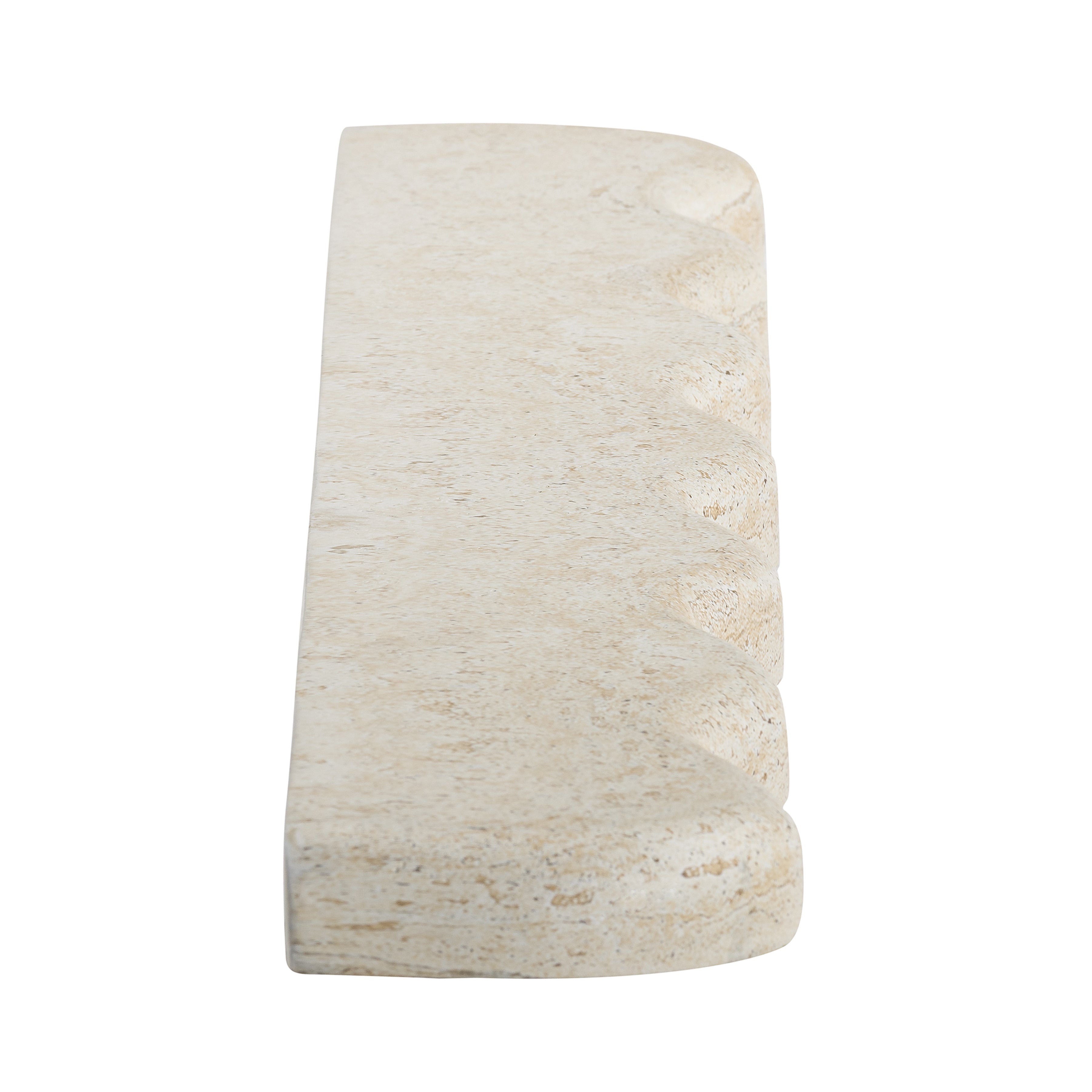 Swirl Wall Shelf -Travertine