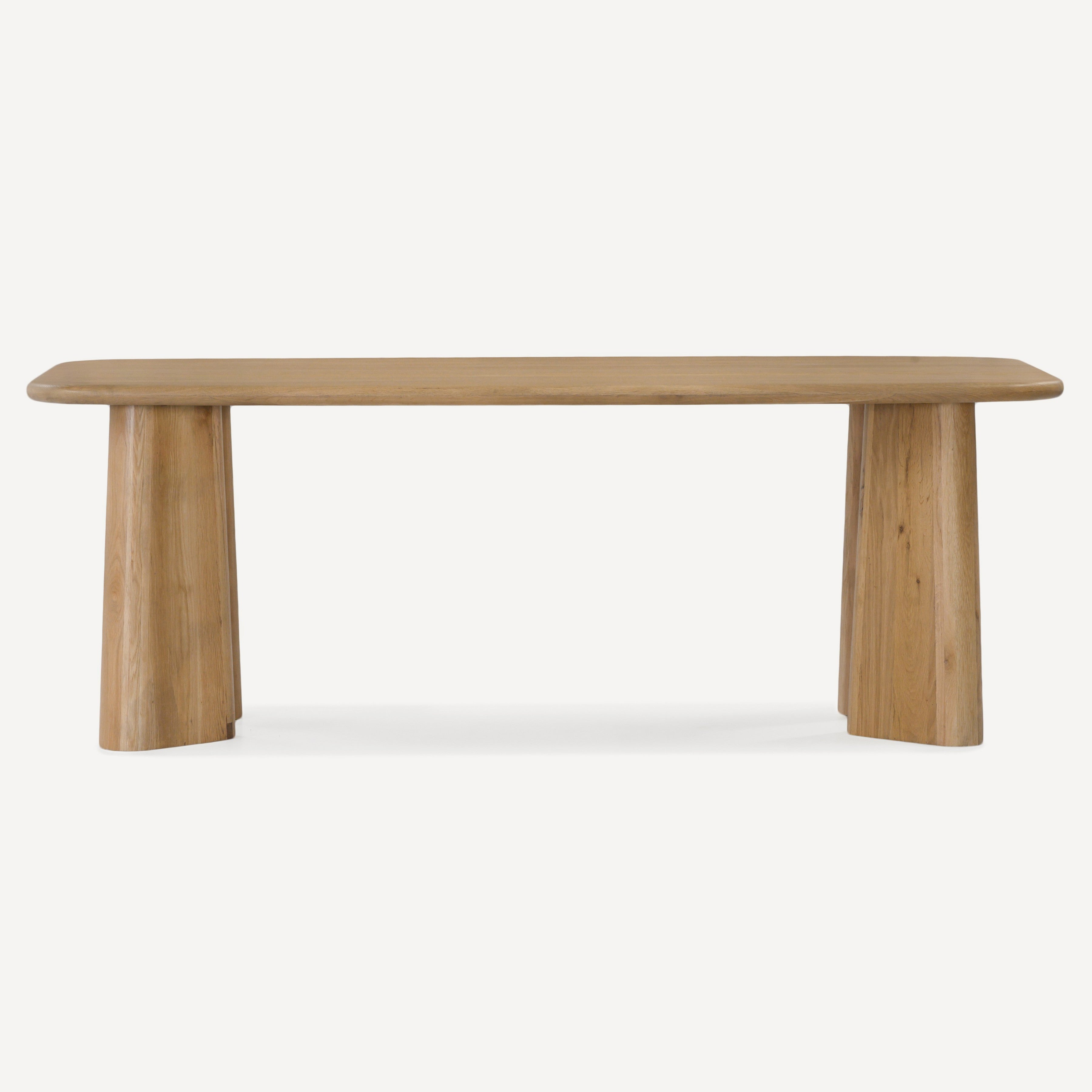 Laurel Solid White Oak 84" Dining Table - Natural