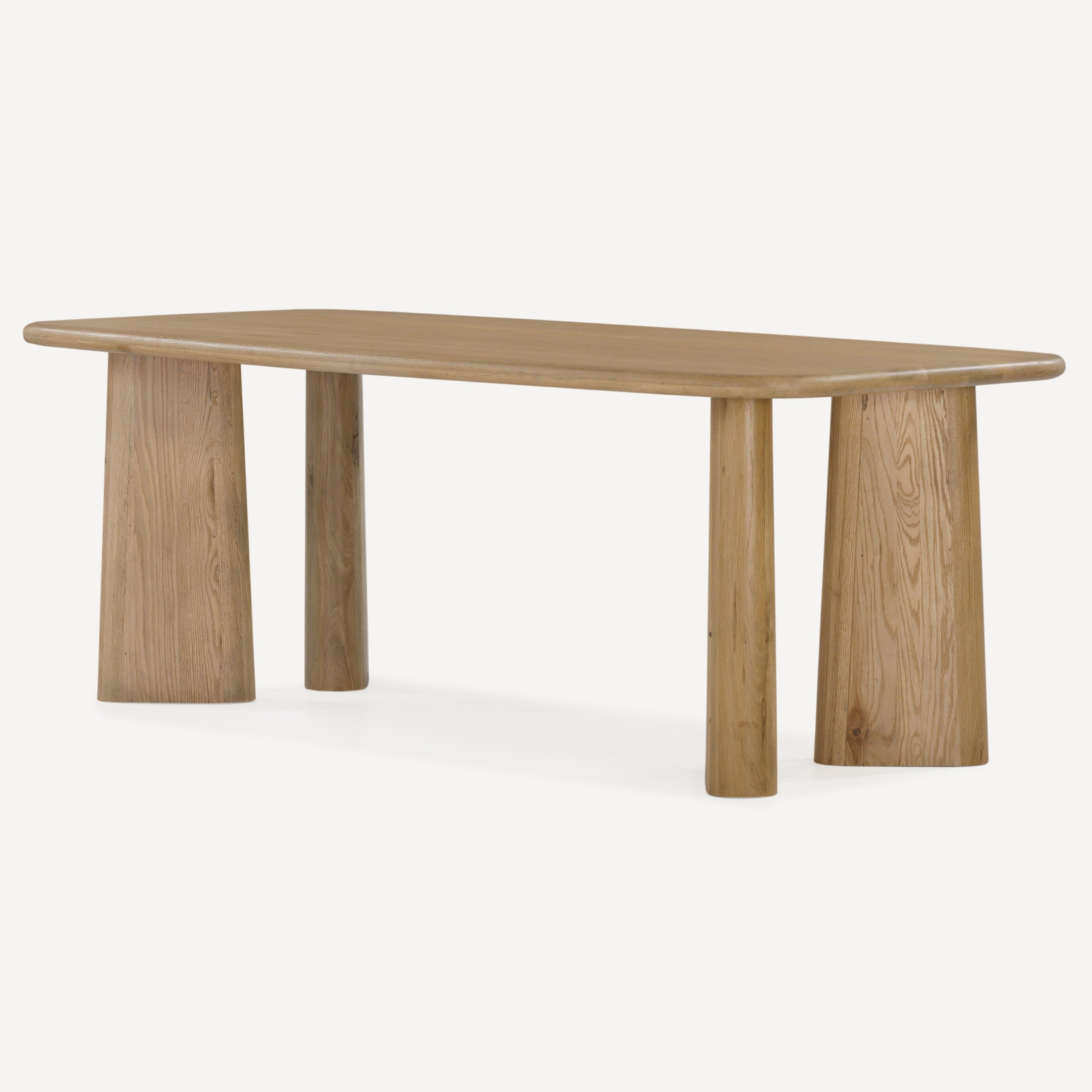 Laurel Solid White Oak 84" Dining Table - Natural