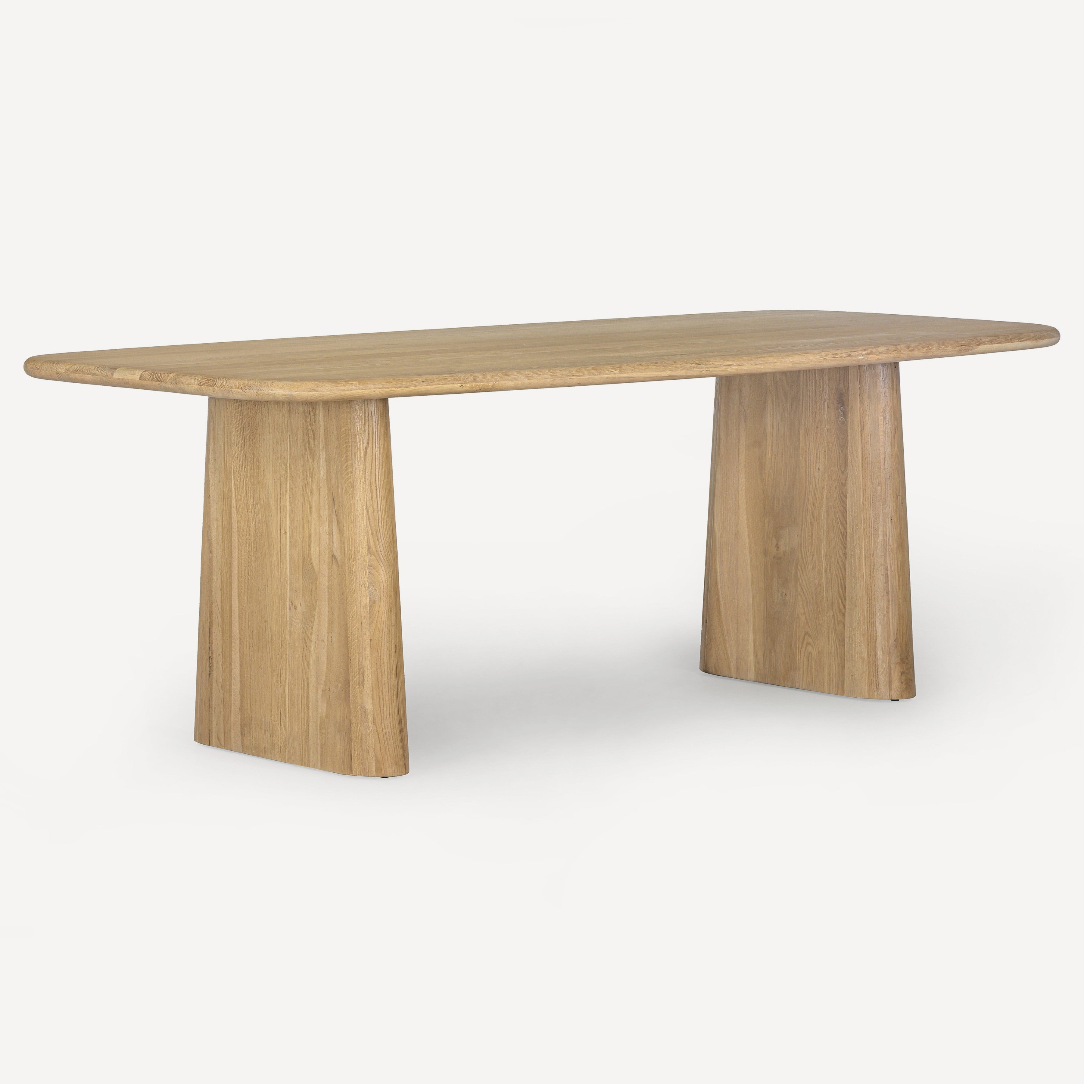 Laurel Solid White Oak Dining Table - Natural