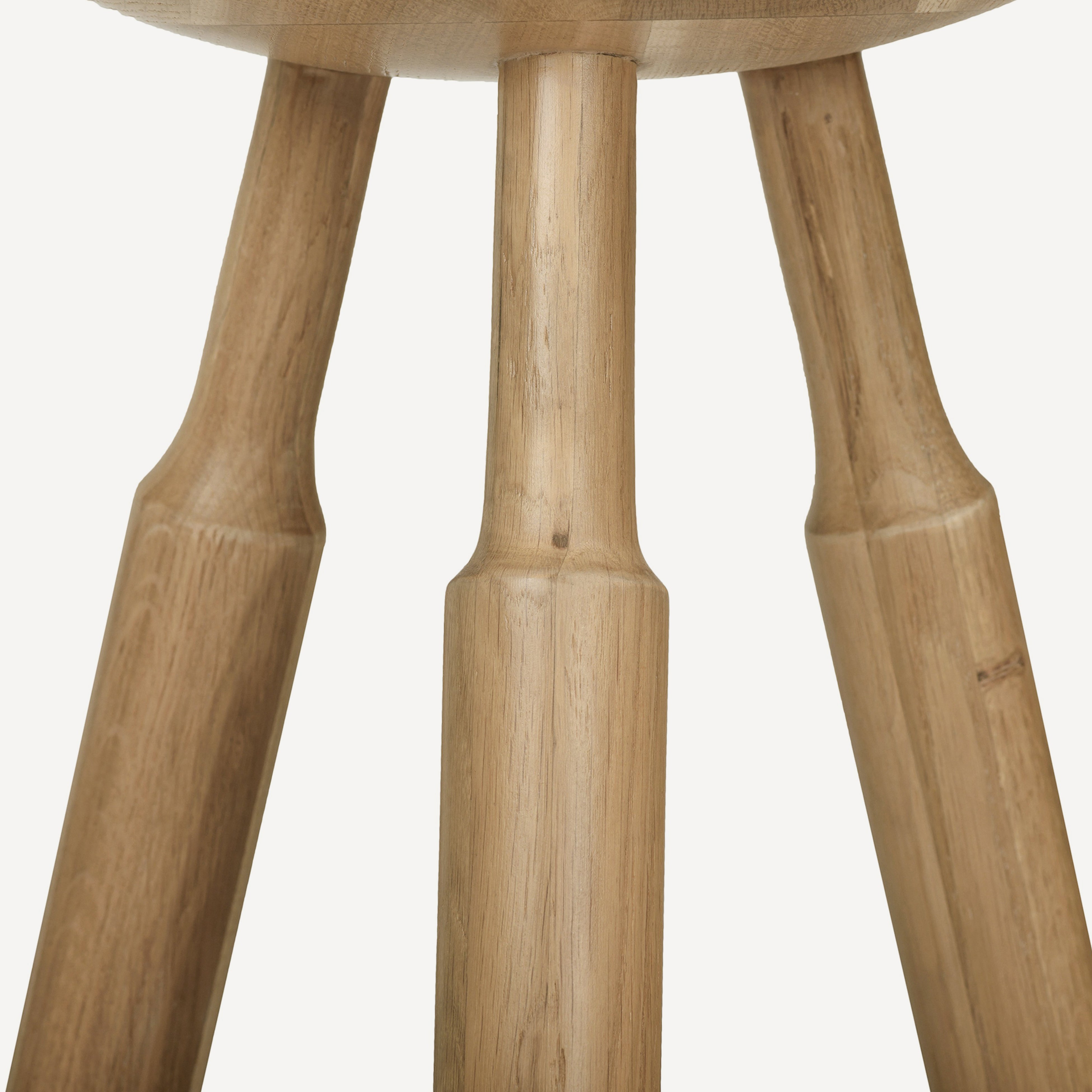 Dowel Solid Oak Counter Stool