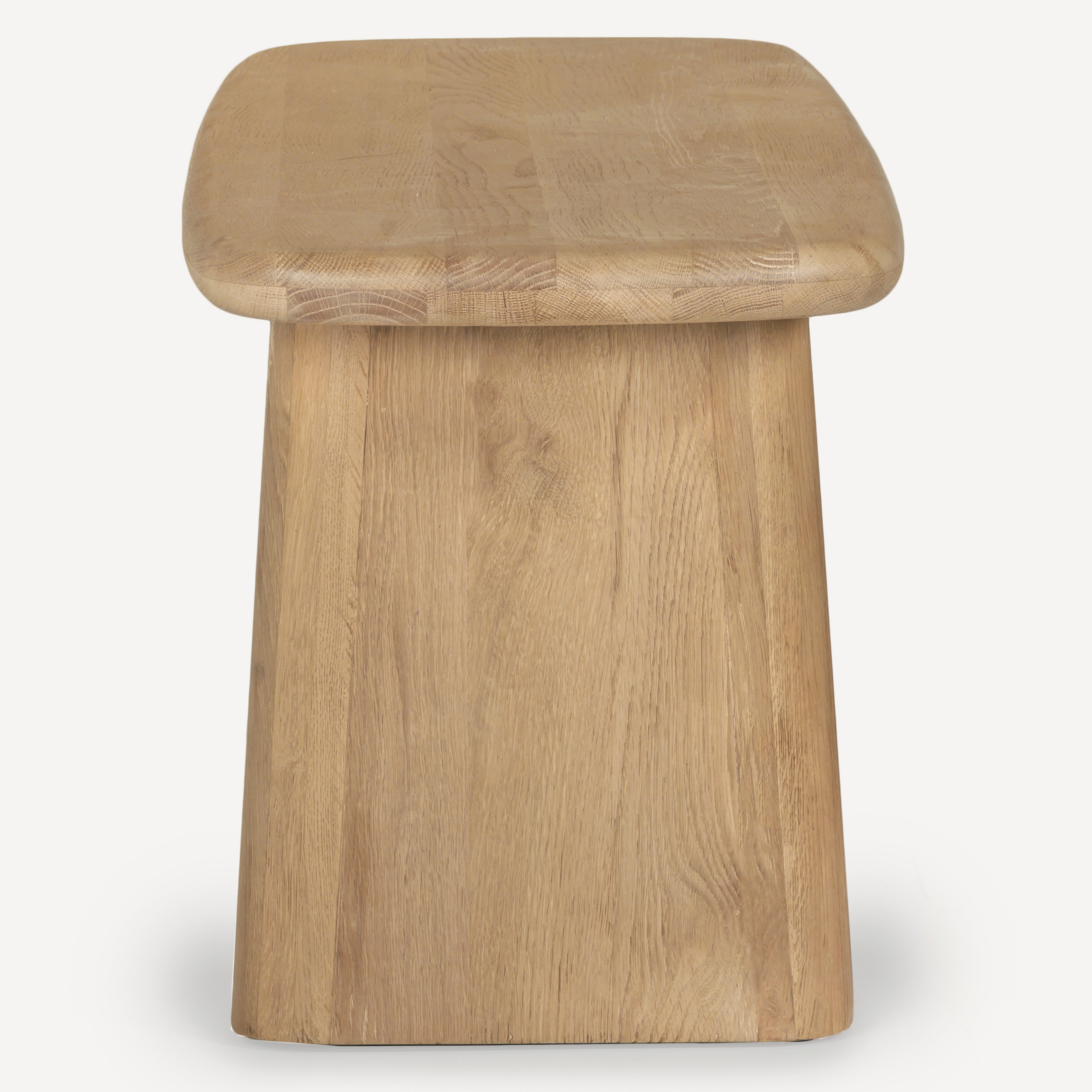 Laurel Solid White Oak Dining Bench