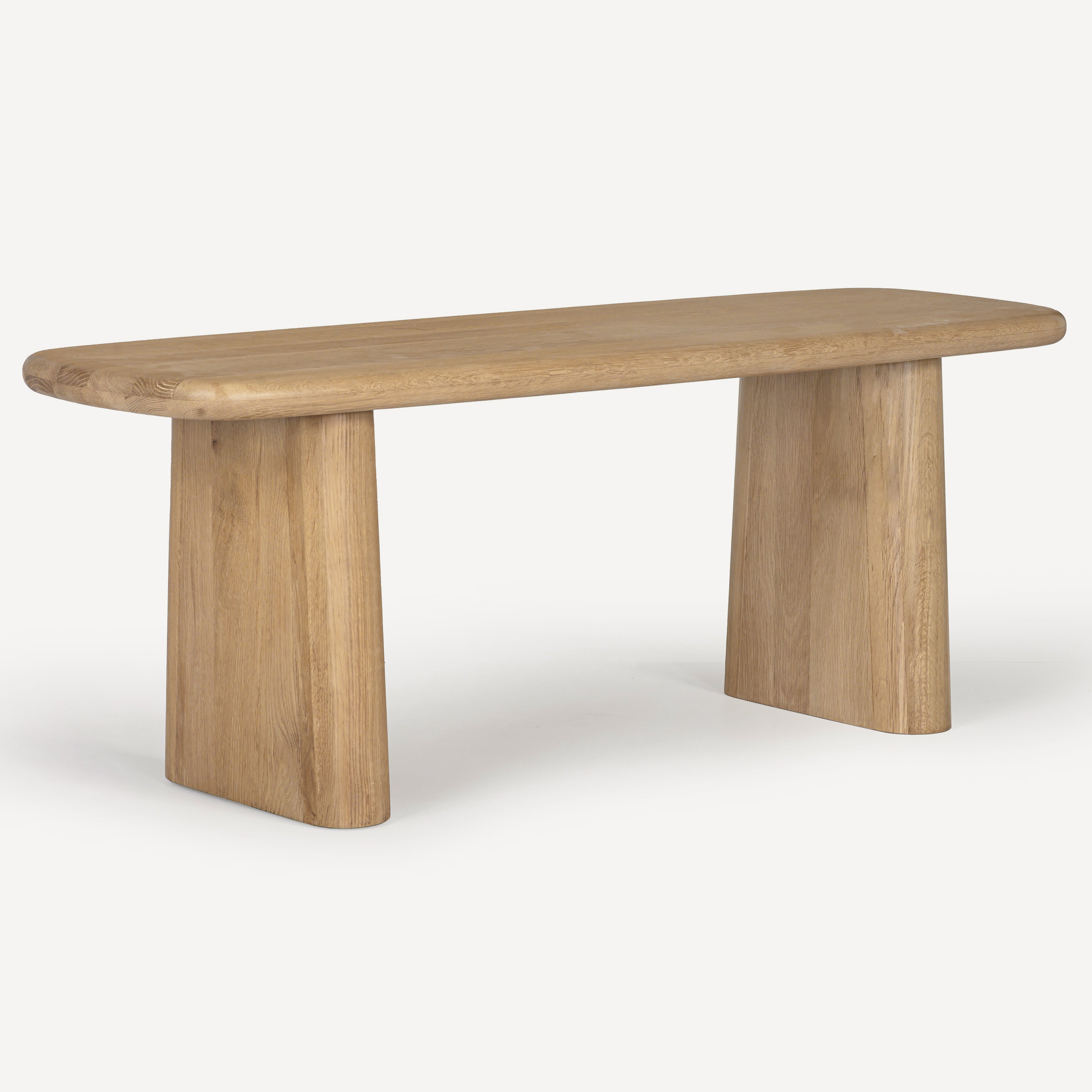 Laurel Solid White Oak Dining Bench