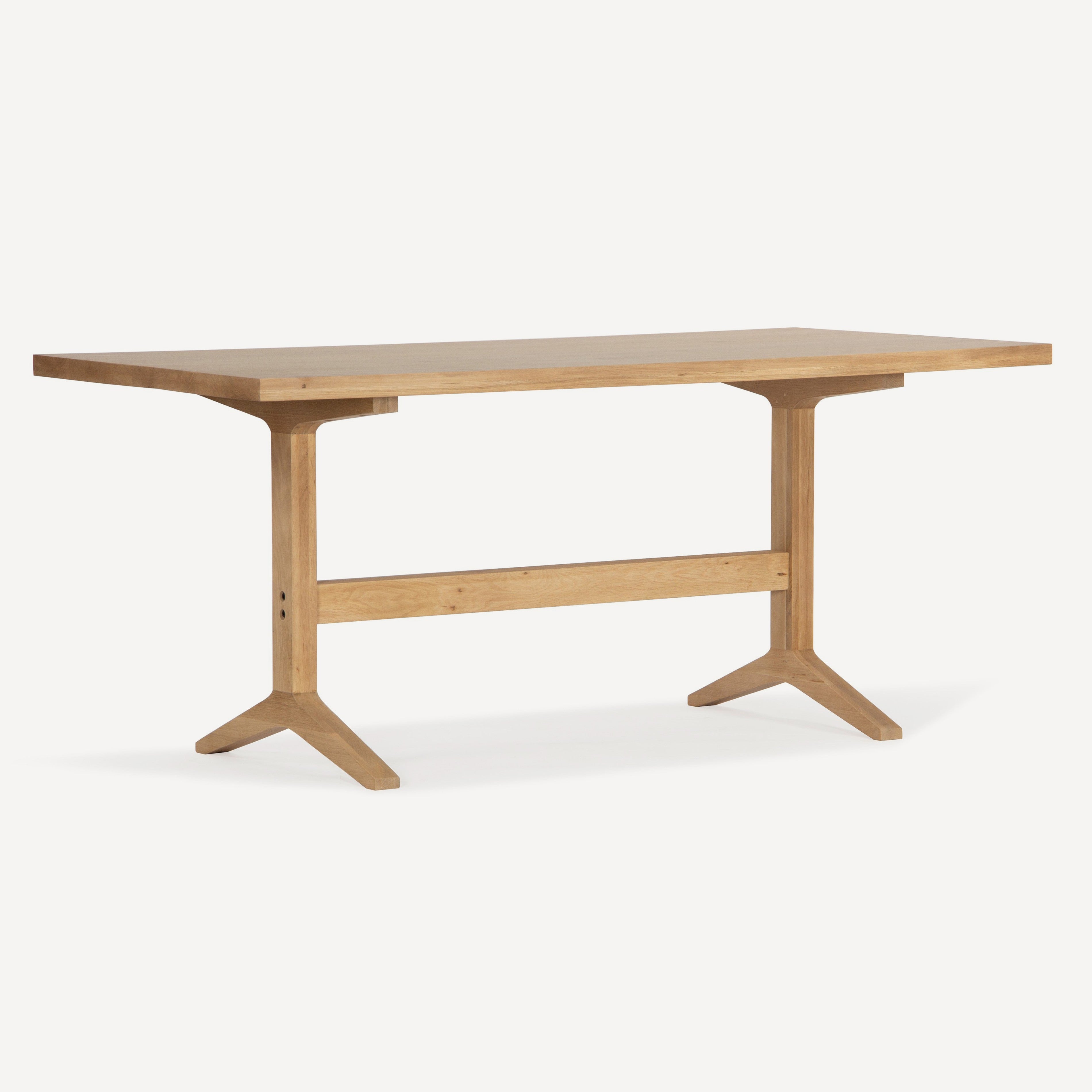 Denver Solid White Oak Dining Table - Natural