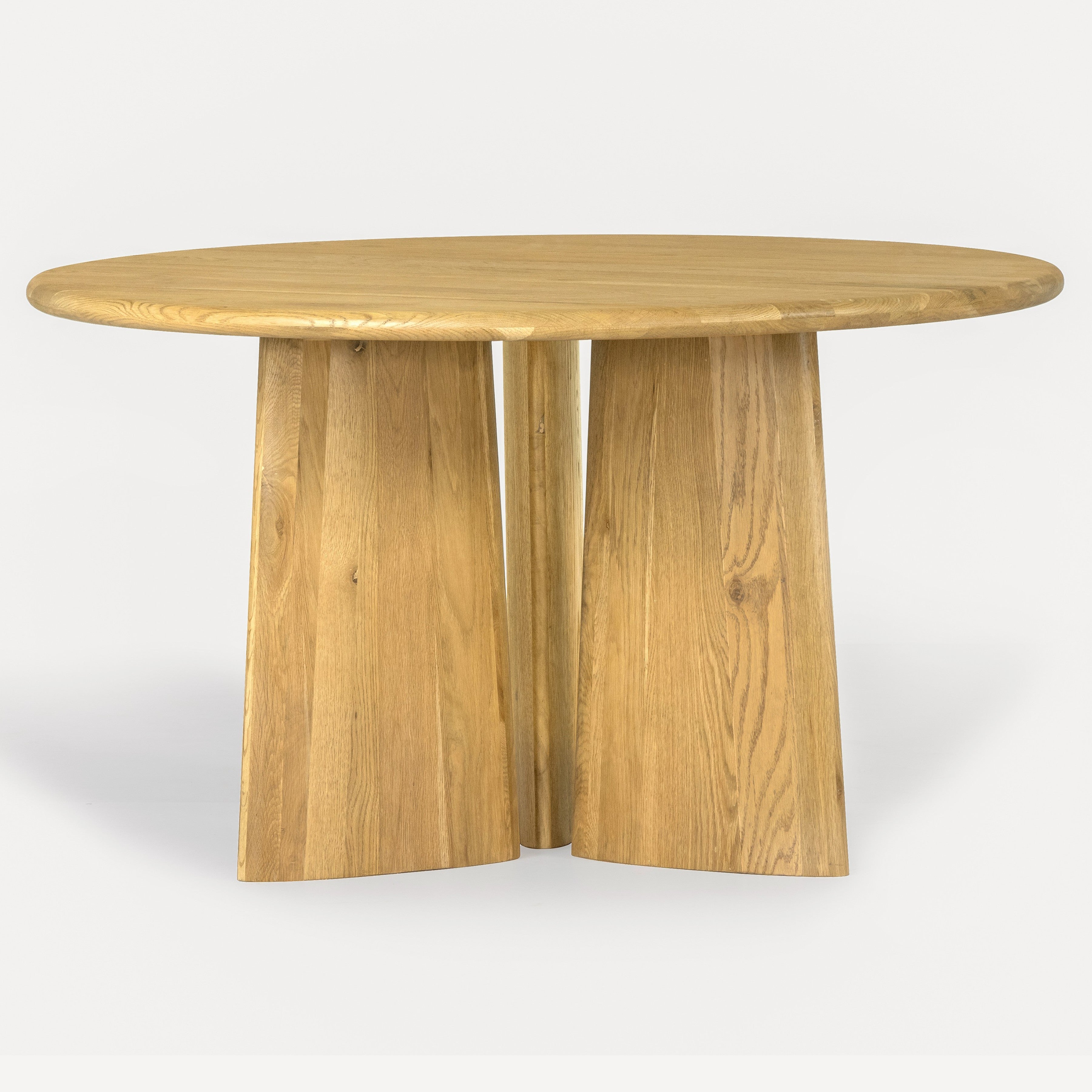 Laurel Solid White Oak Round Dining Table - Natural