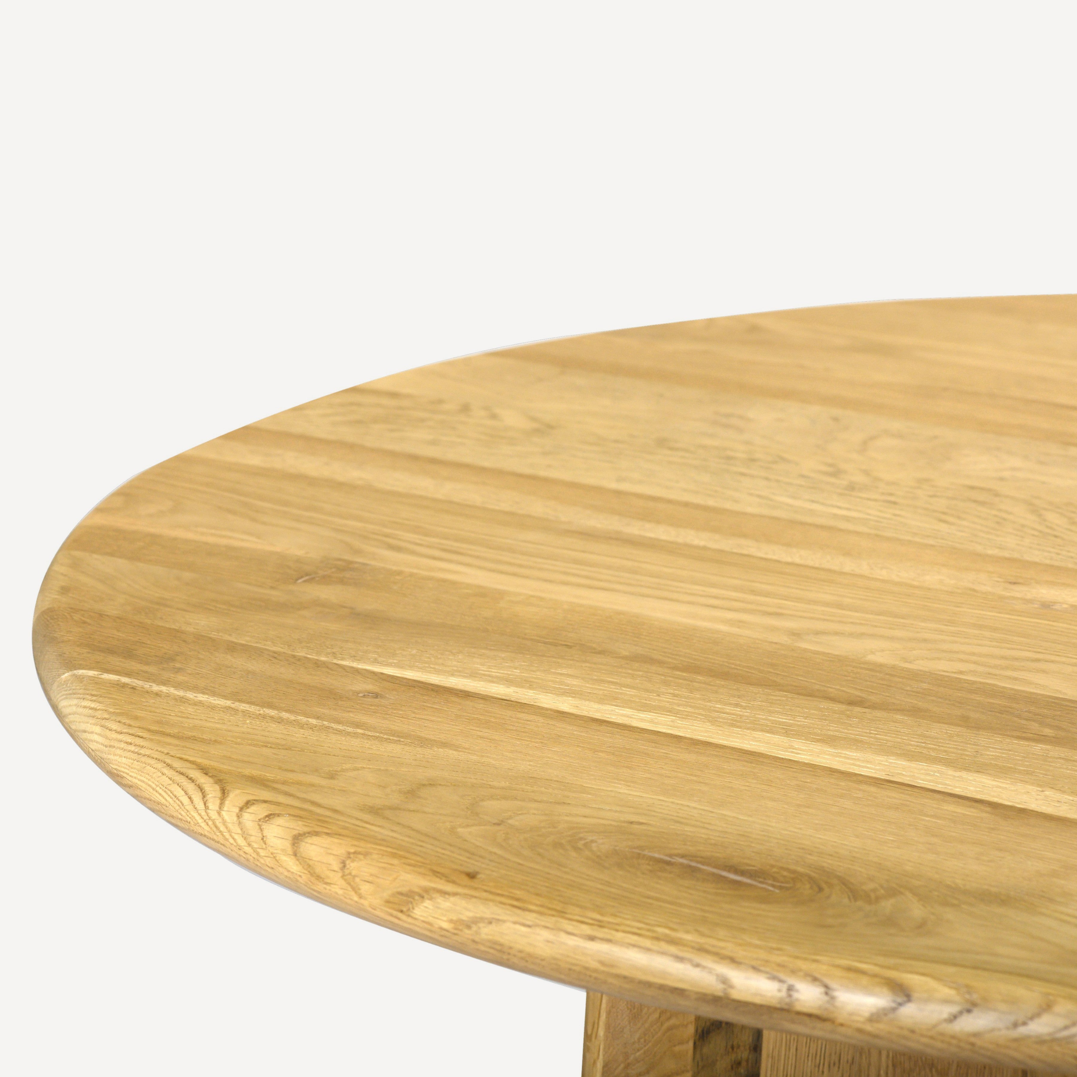 Laurel Solid White Oak Round Dining Table - Natural