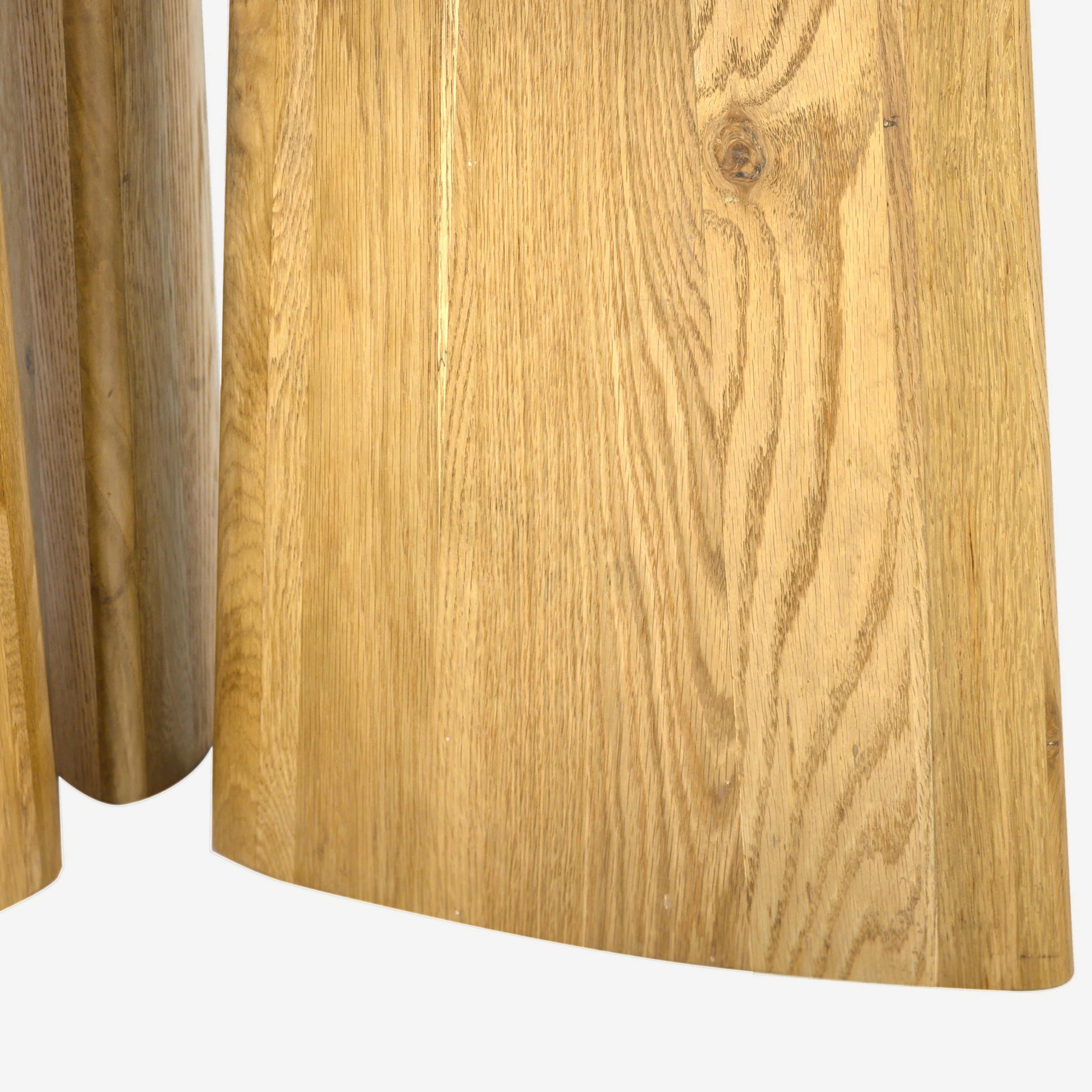 Laurel Solid White Oak Round Dining Table - Natural