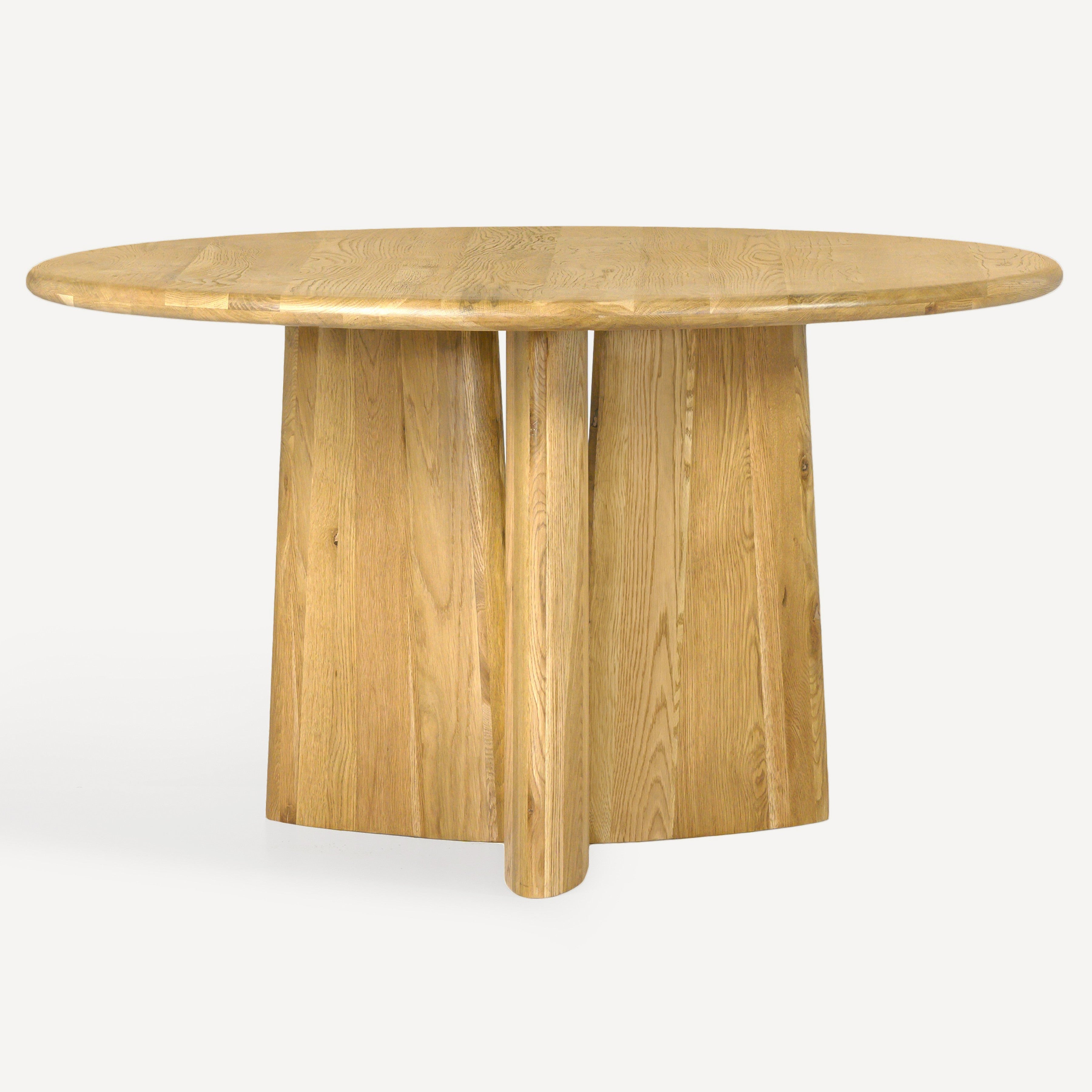 Laurel Solid White Oak Round Dining Table - Natural