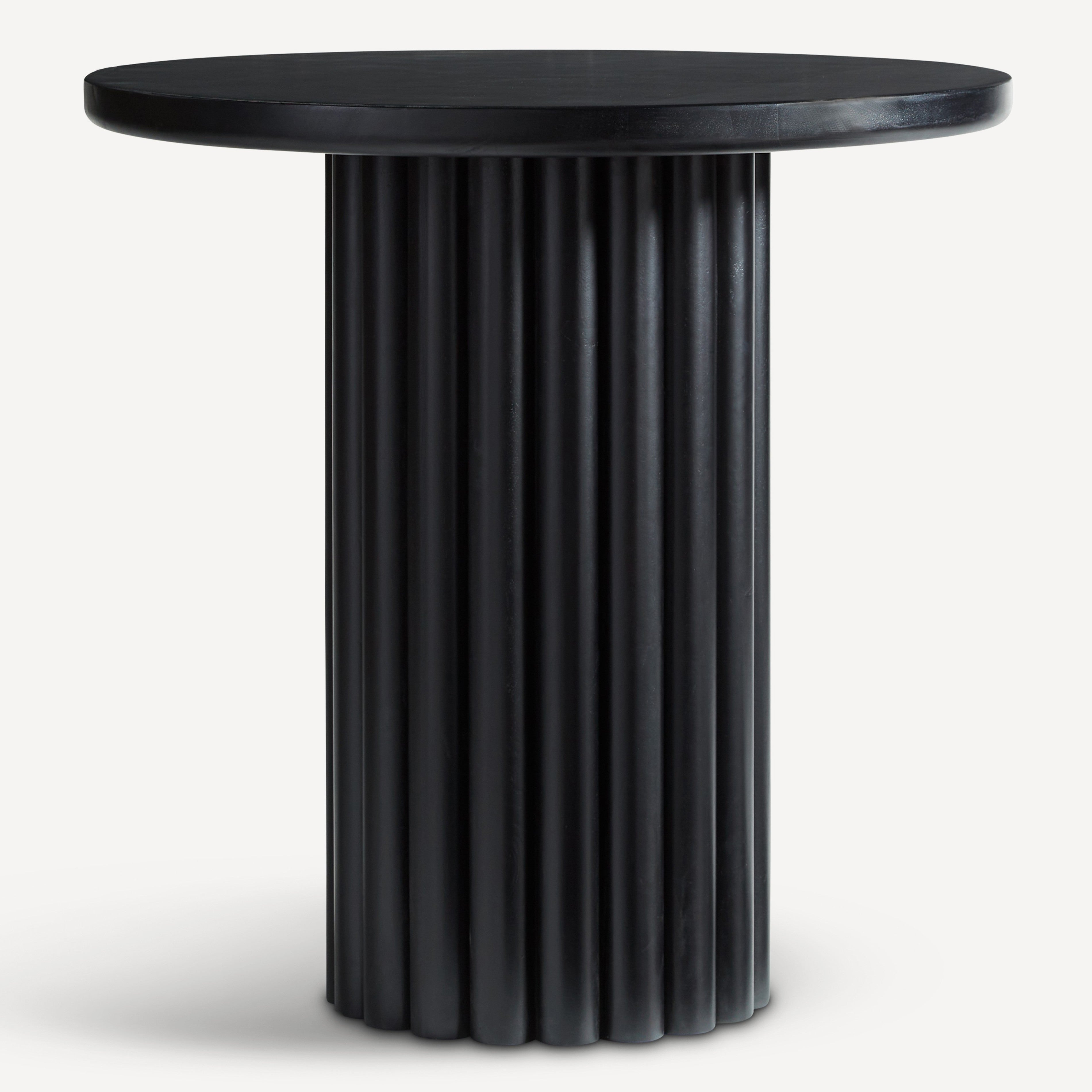 Lyla Solid Wood Counter Table - Charcoal