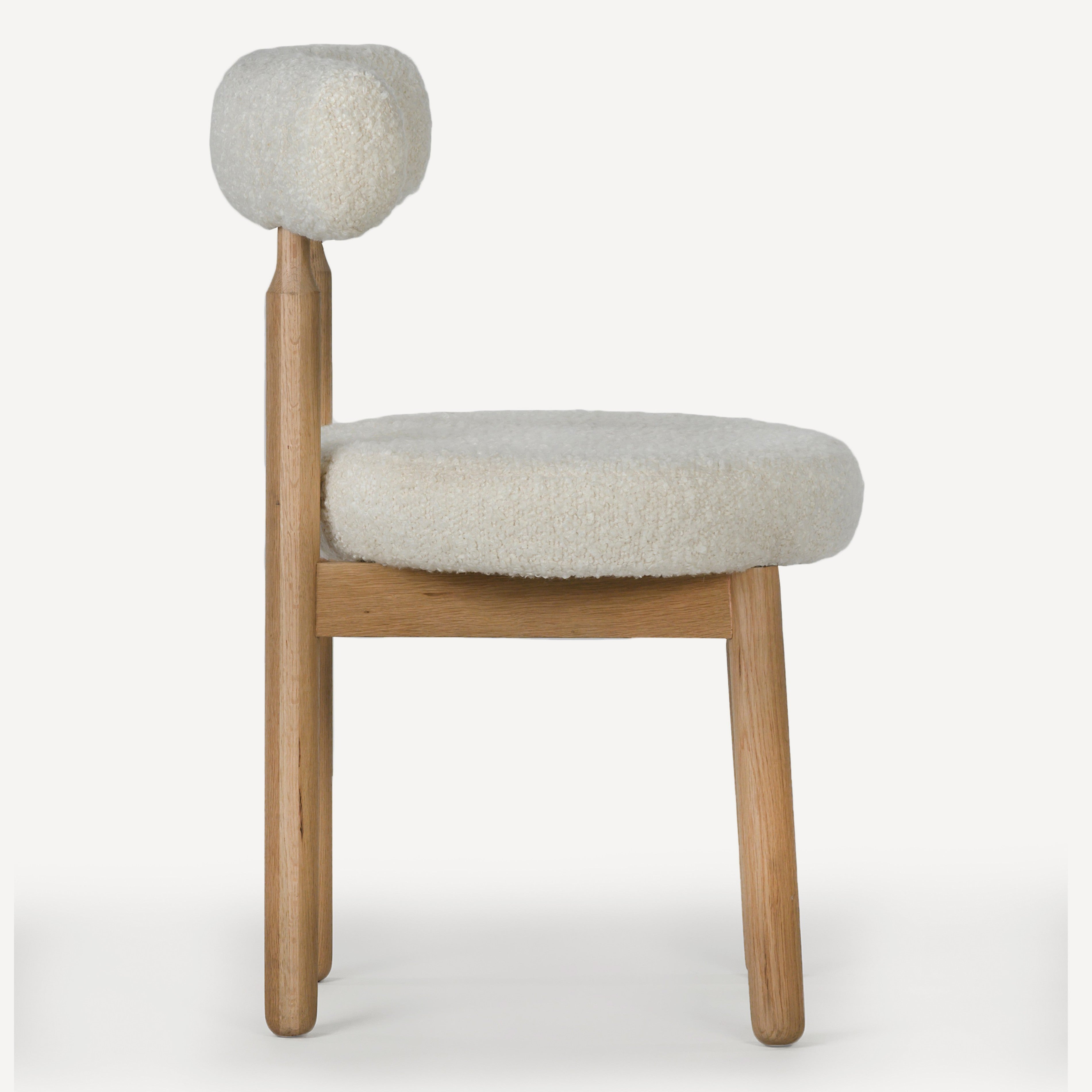 Centro Upholstered Oak Chair - Natural