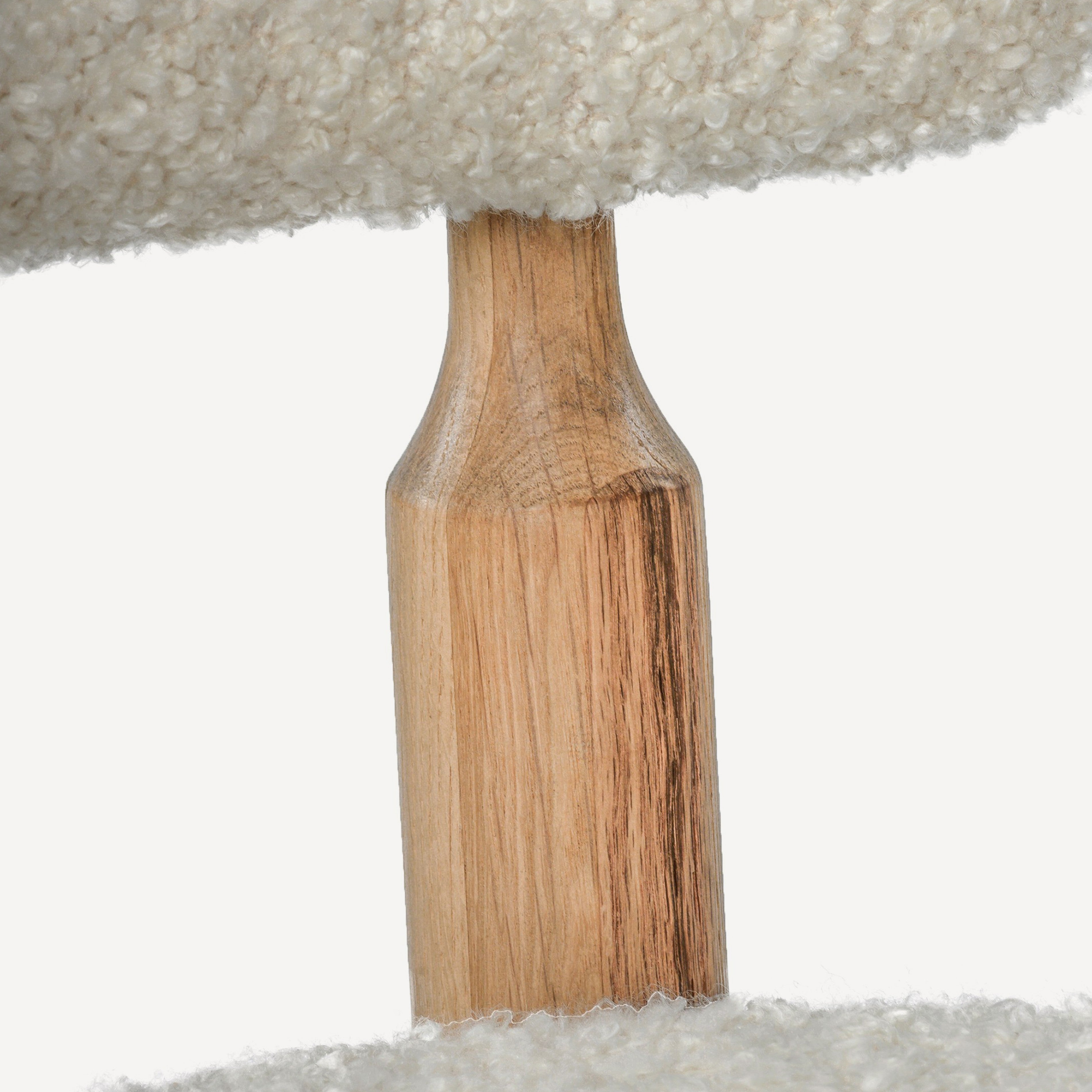 Centro Upholstered Oak Counter Stool - Natural