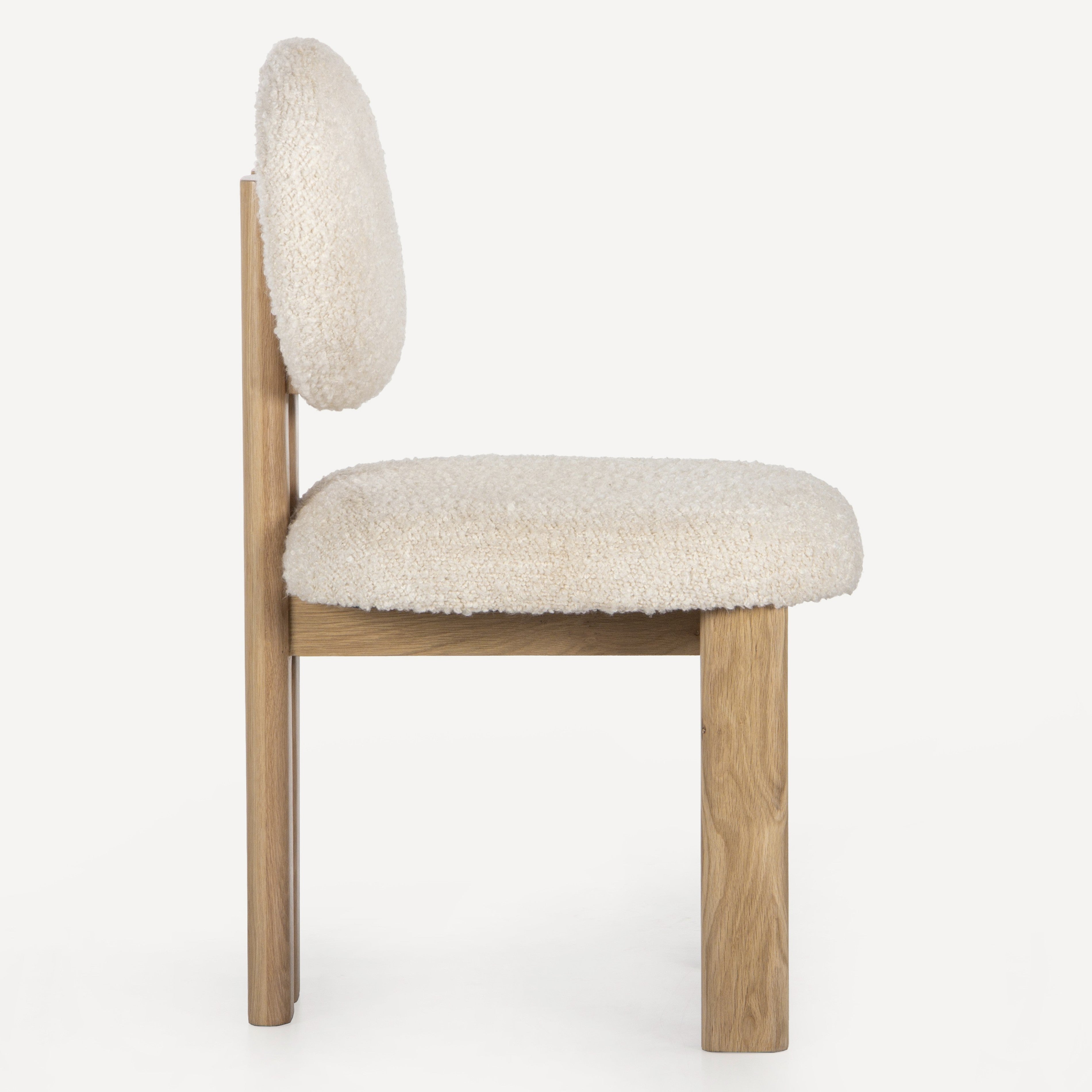 Colton Upholstered Oak Chair - Natural