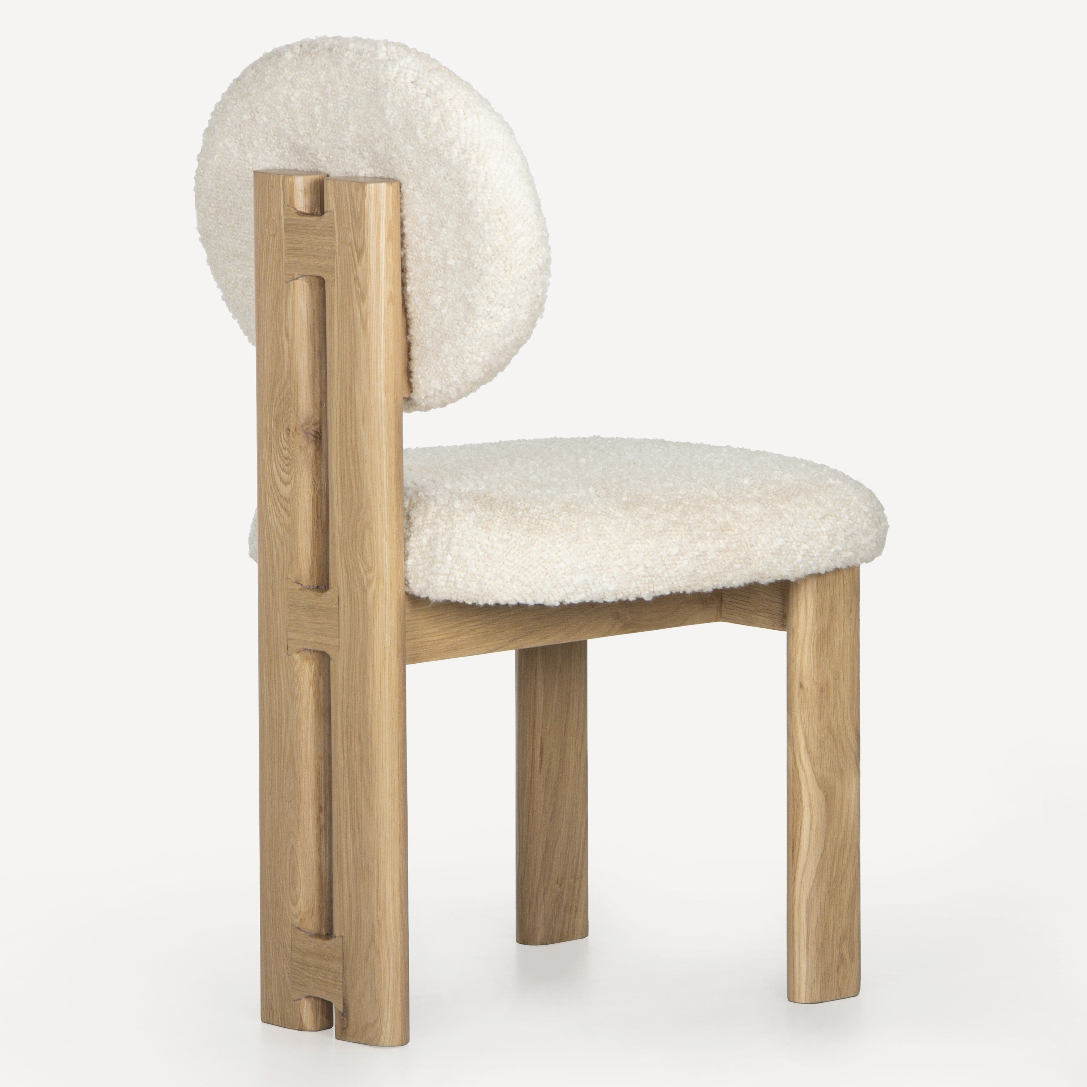 Colton Upholstered Oak Chair - Natural