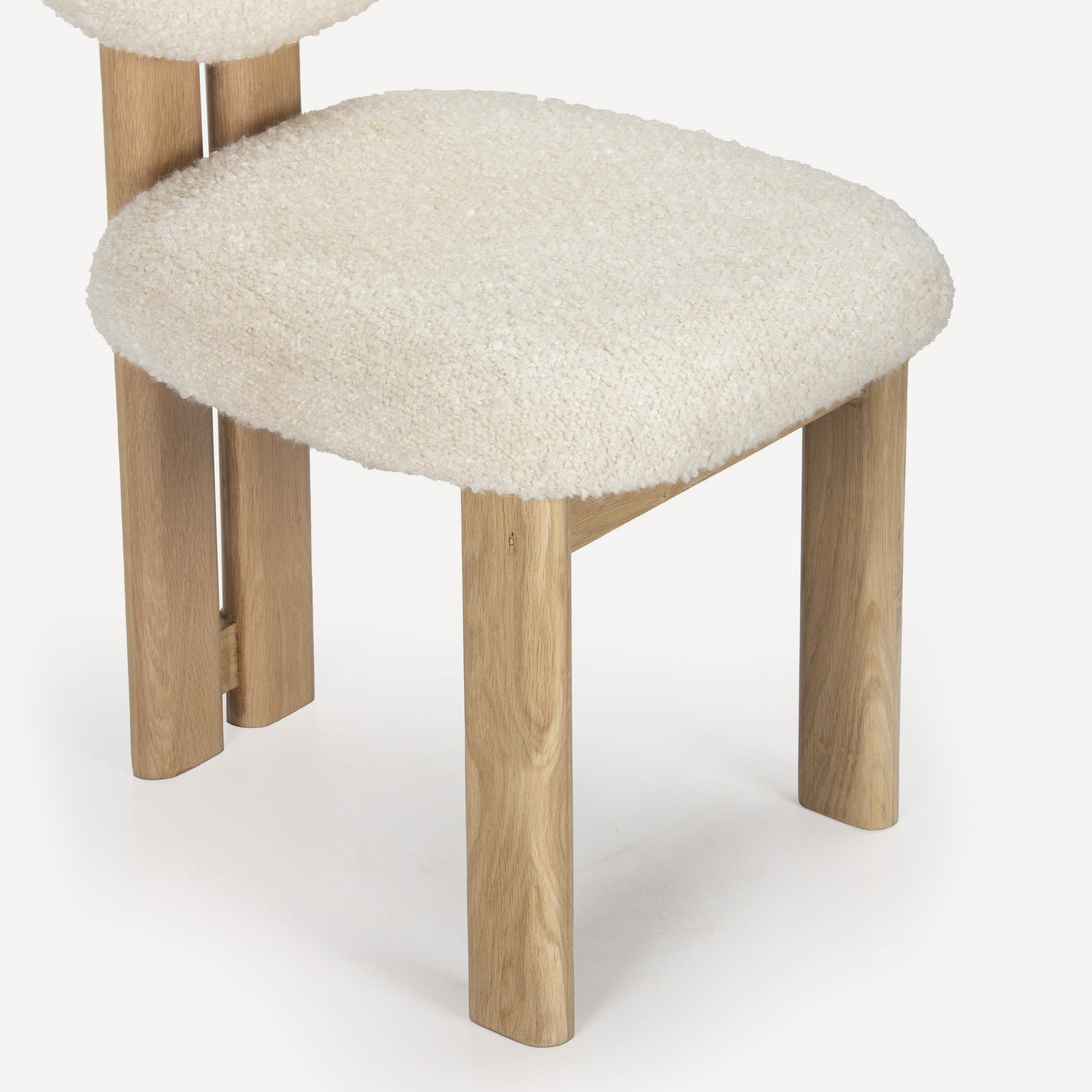 Colton Upholstered Oak Chair - Natural
