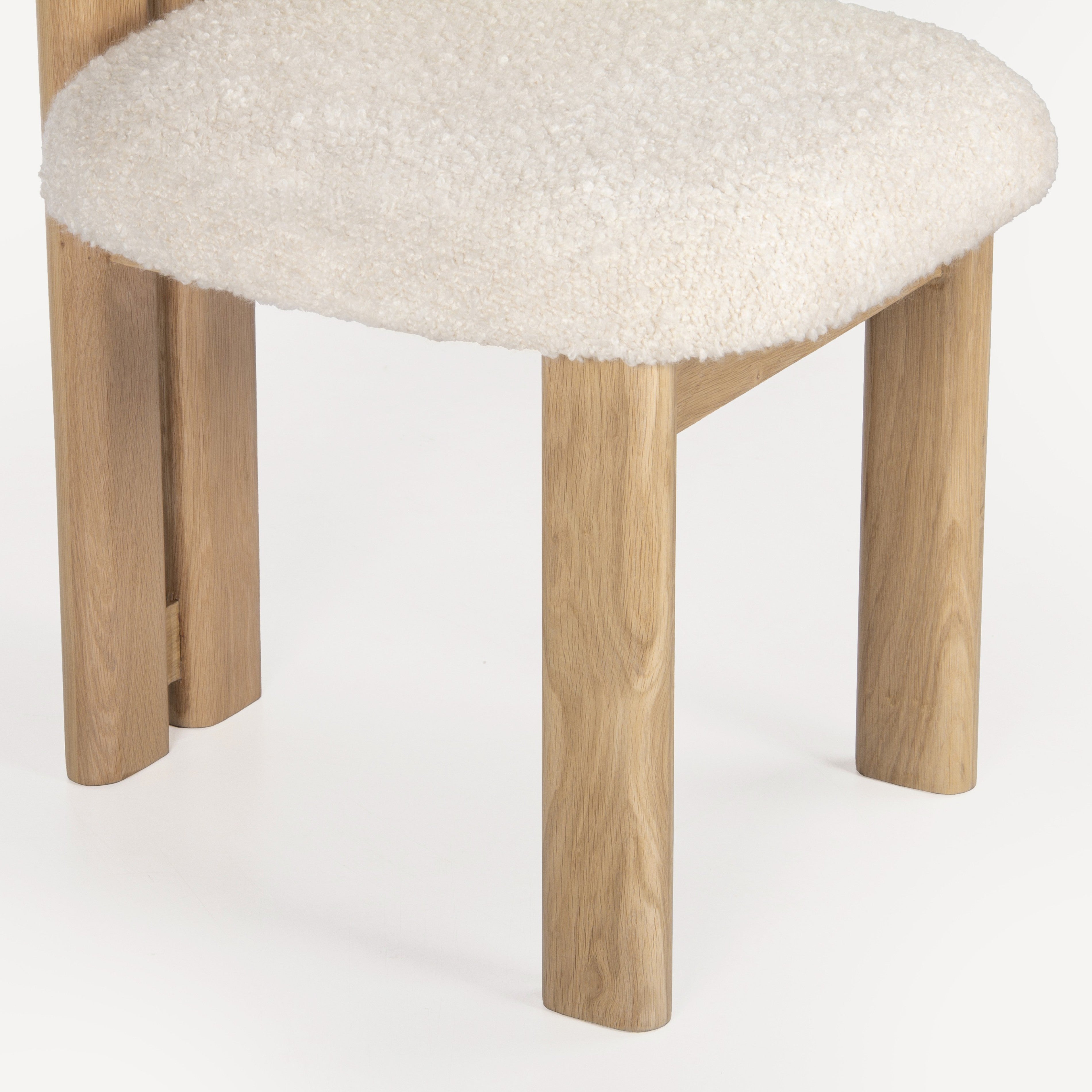 Colton Upholstered Oak Chair - Natural