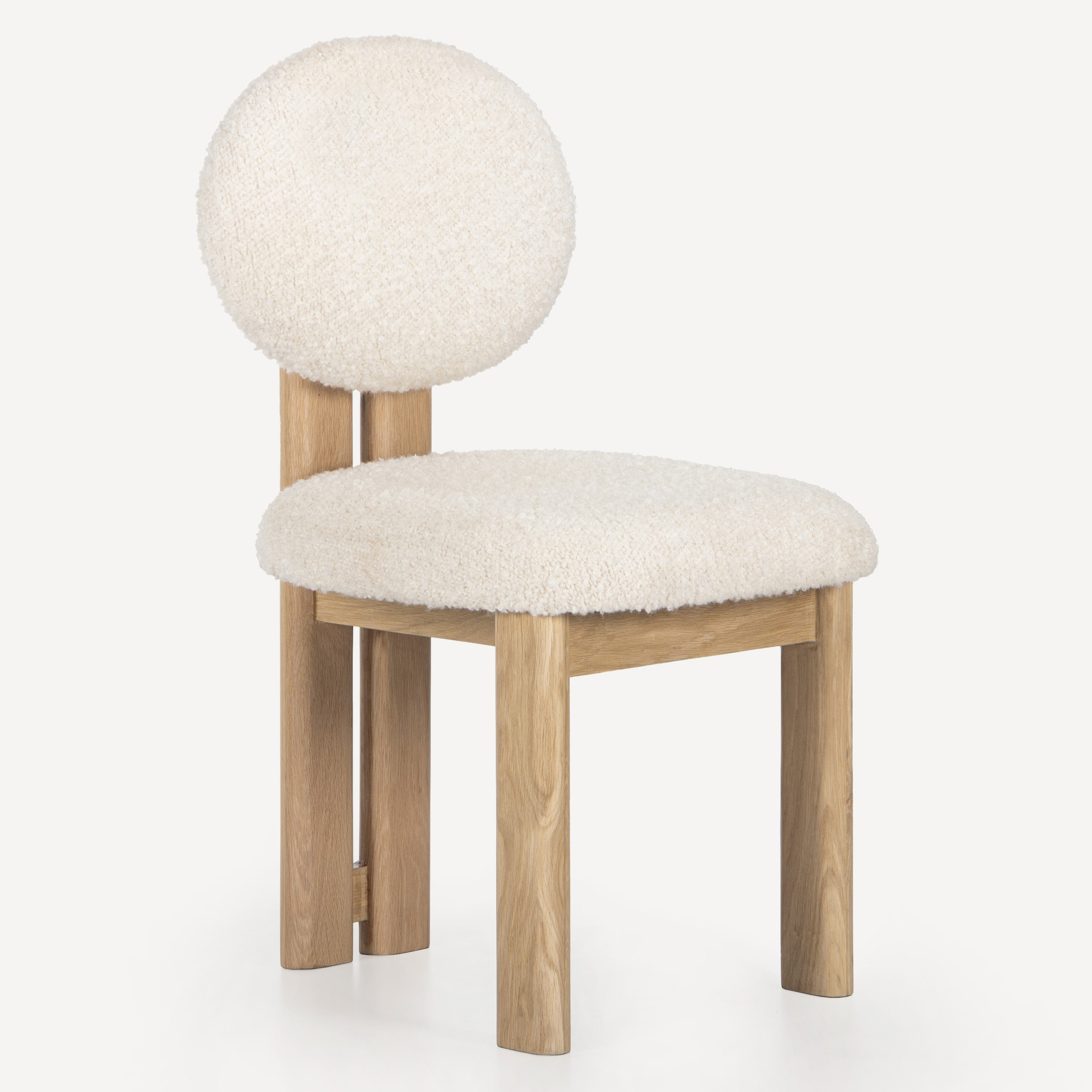 Colton Upholstered Oak Chair - Natural