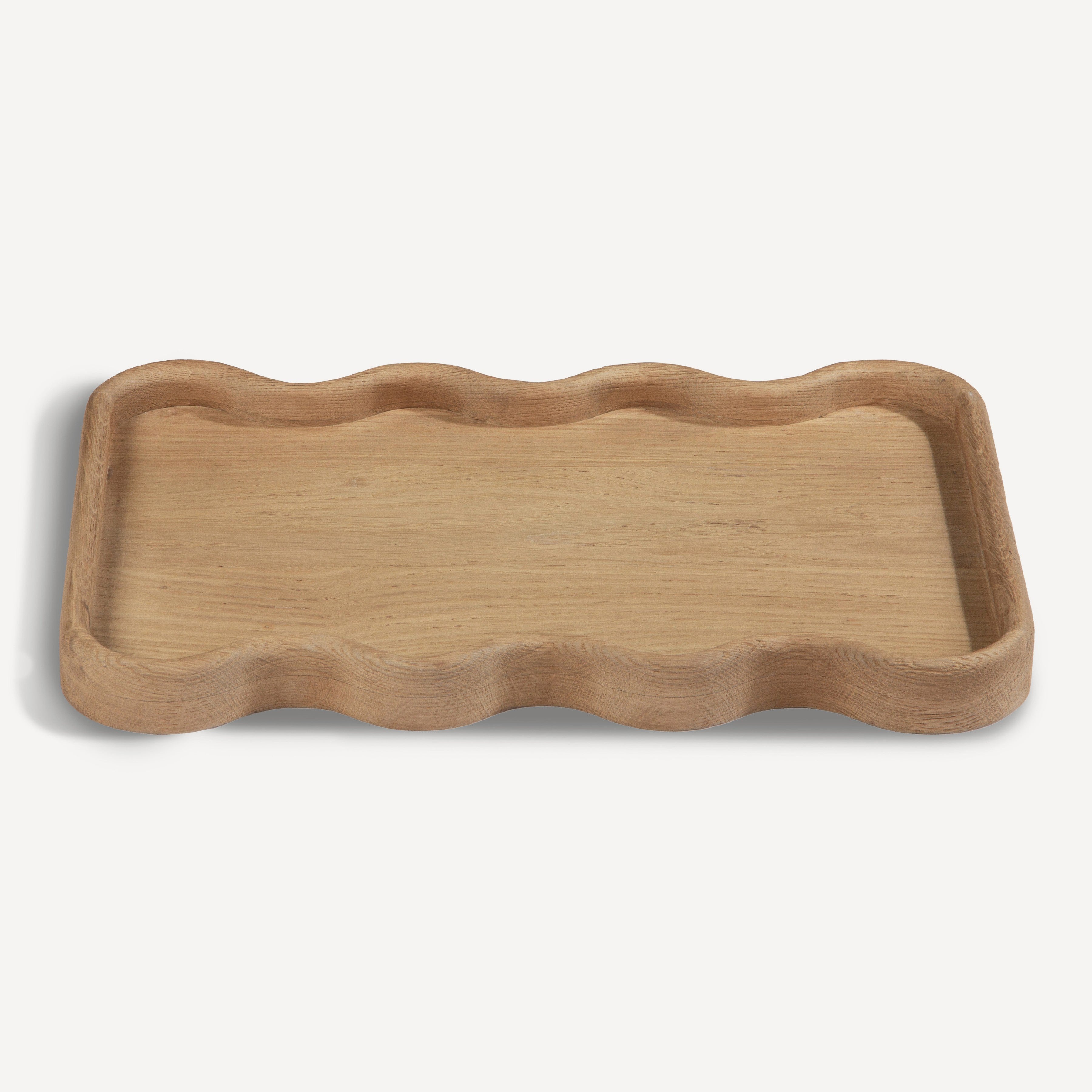 Swirl Oak Tray