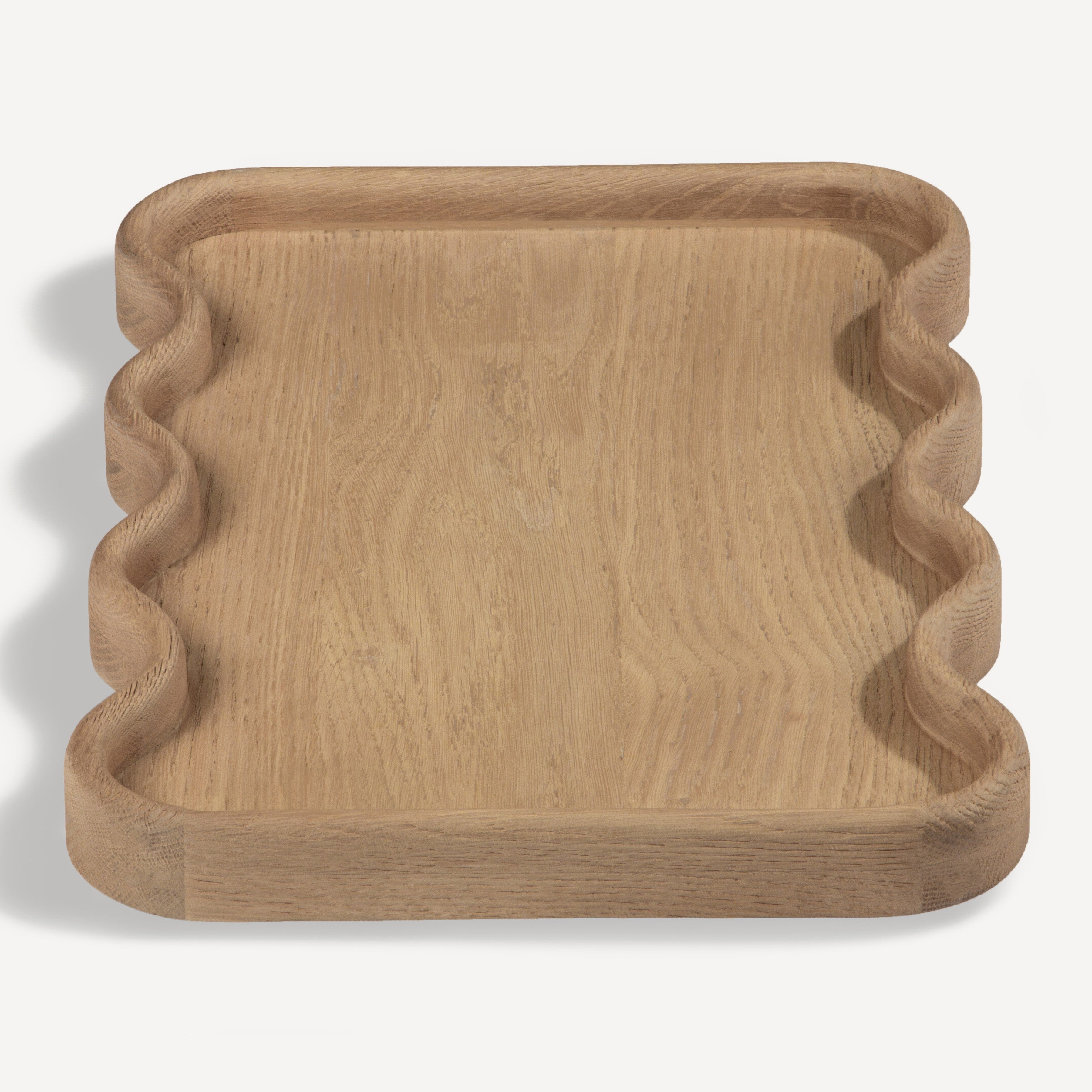 Swirl Oak Tray