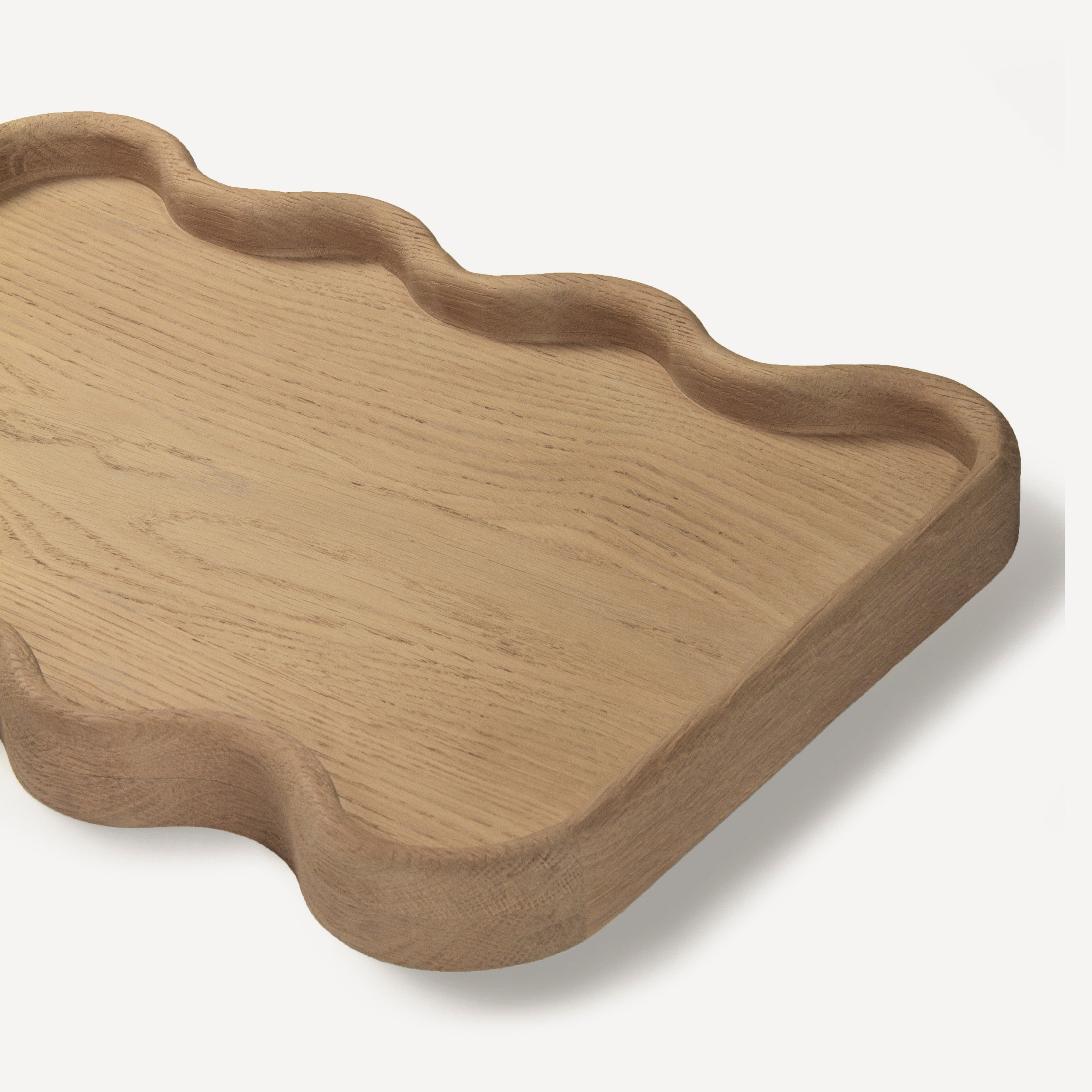 Swirl Oak Tray
