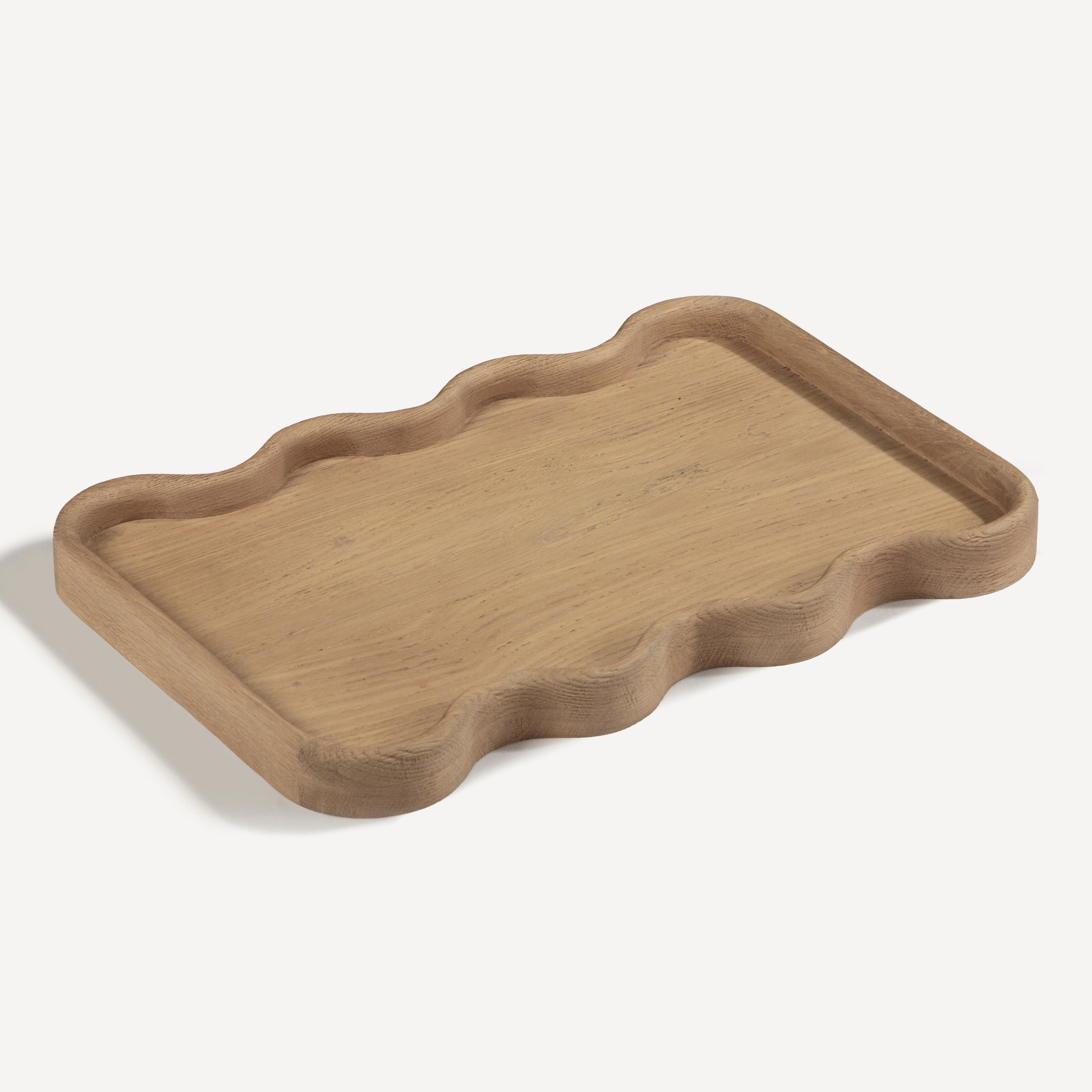 Swirl Oak Tray