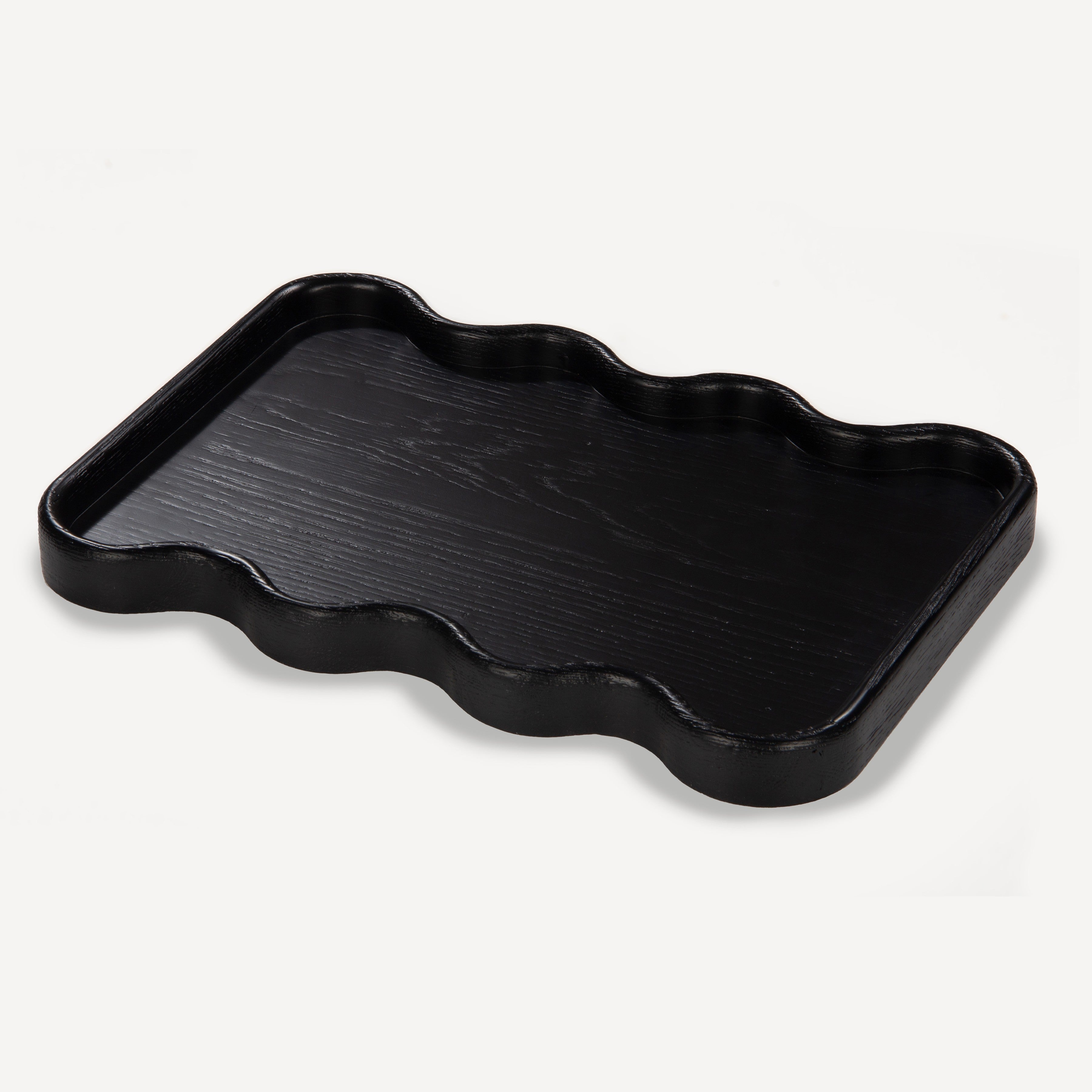 Swirl Oak Tray