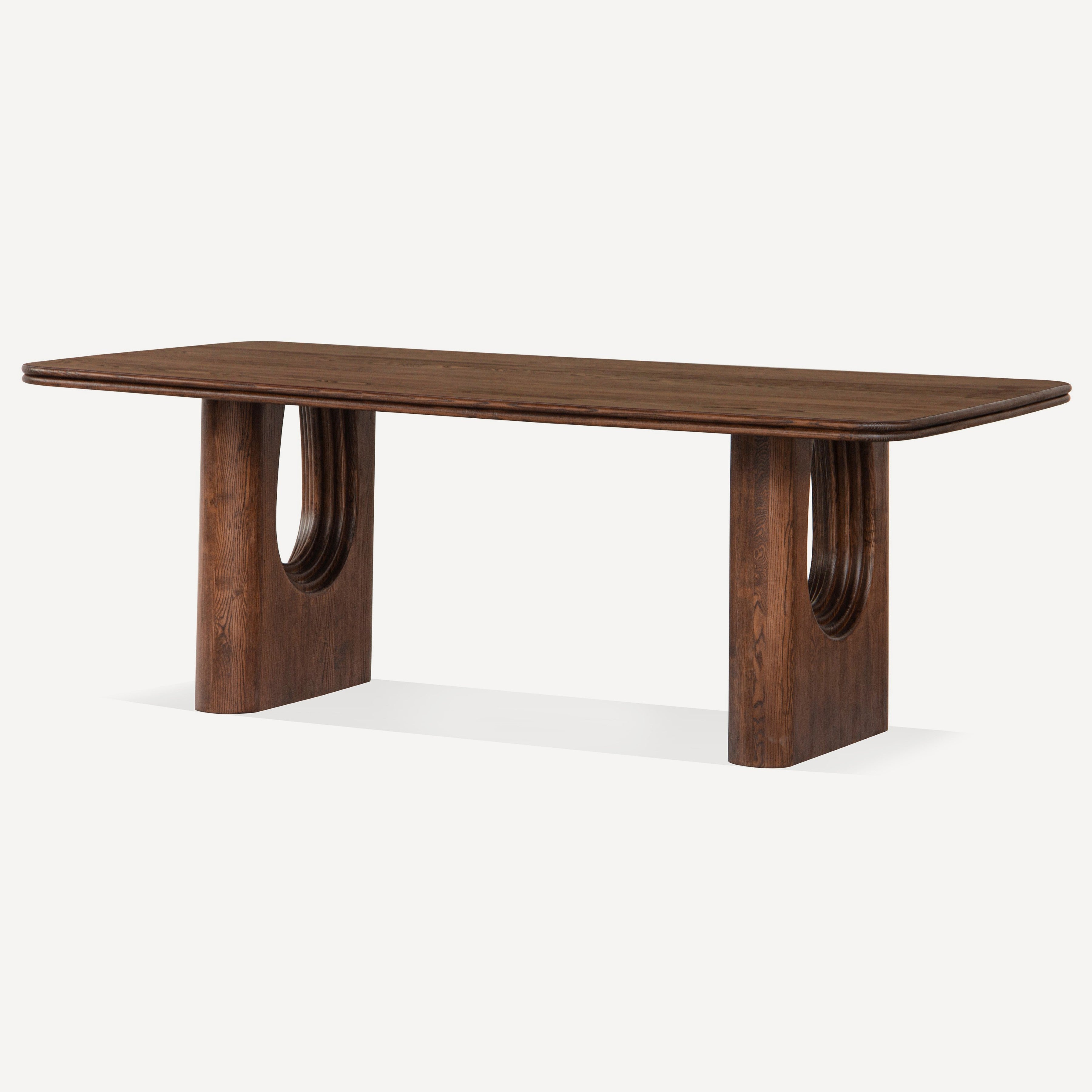 Layered Solid Oak Dining Table