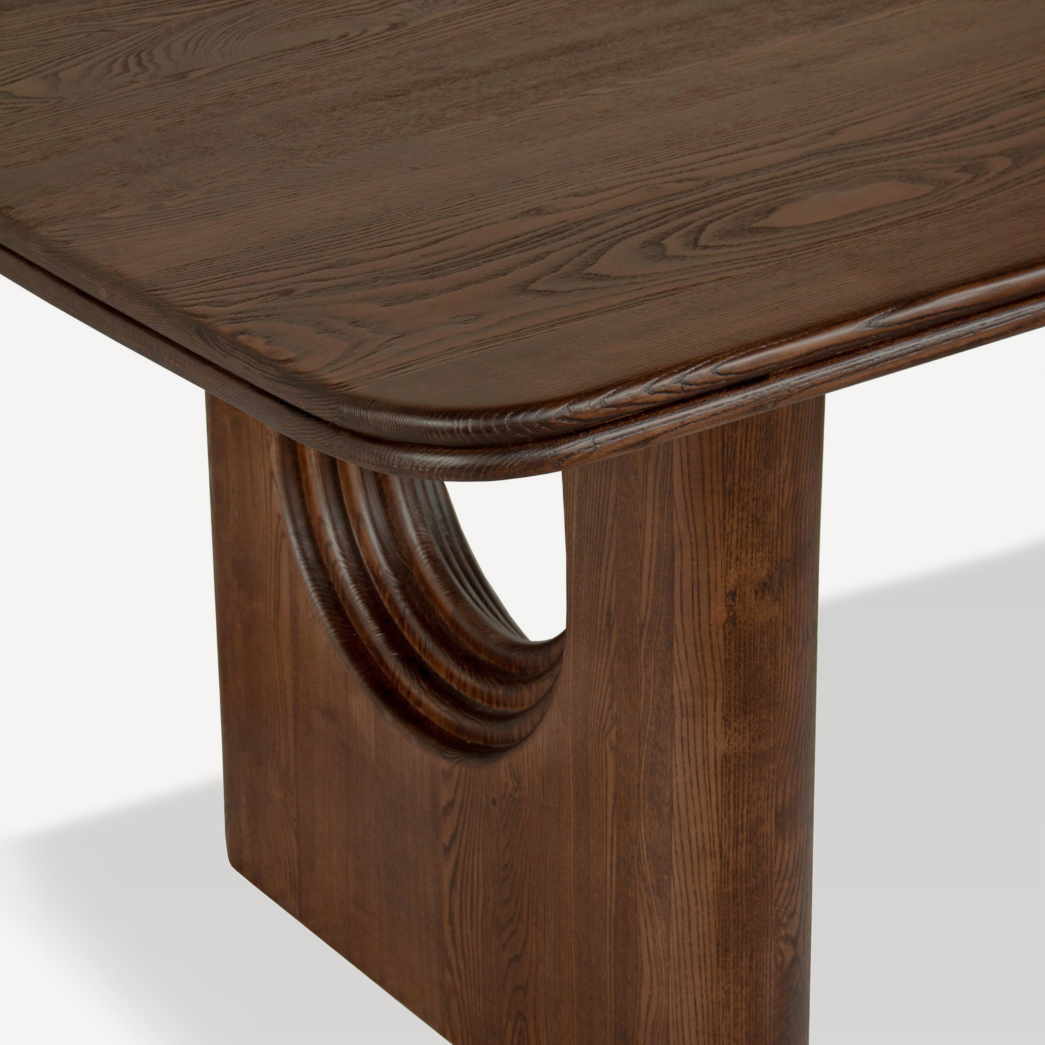 Layered Solid Oak Dining Table