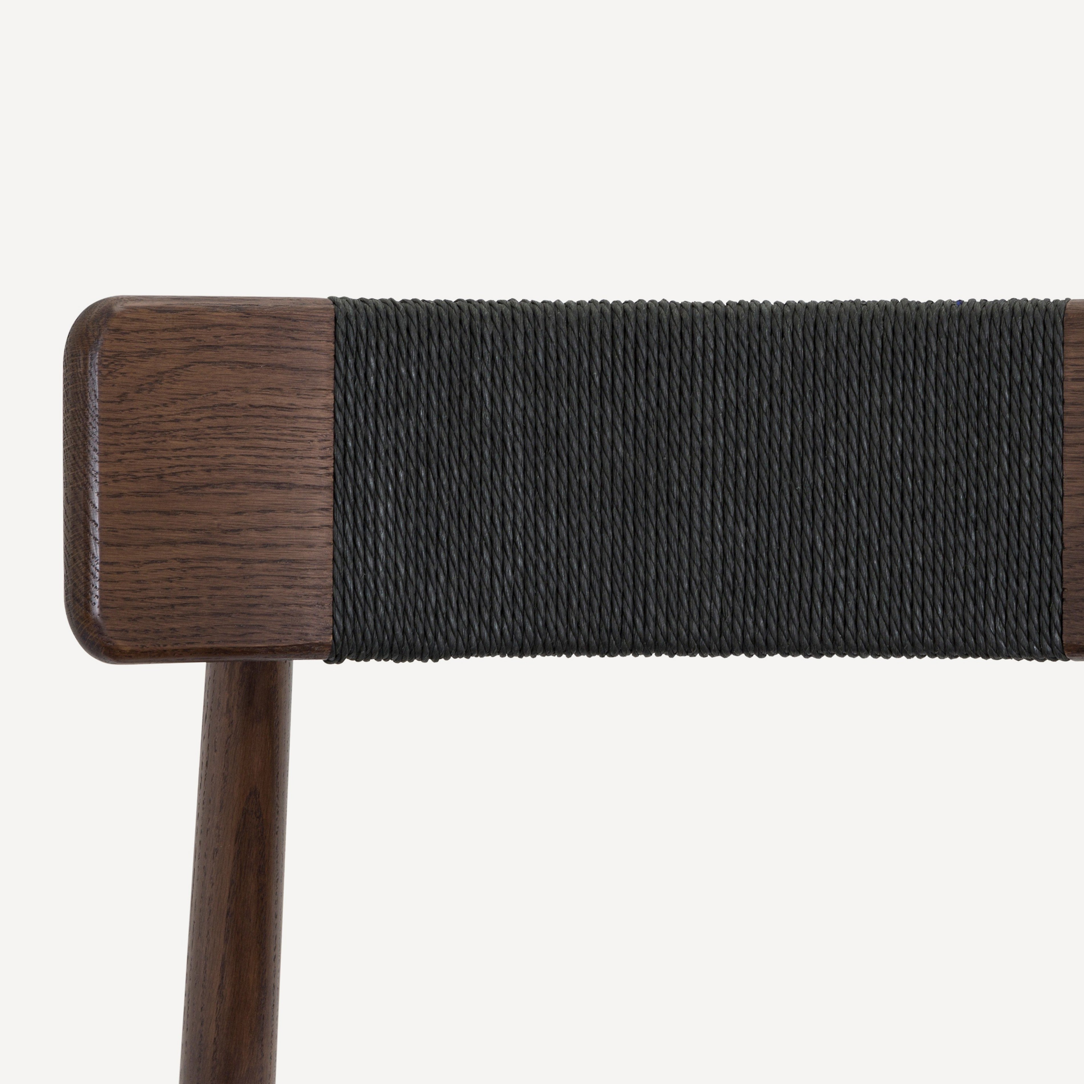 Converse Leather Solid Oak Dining Chair