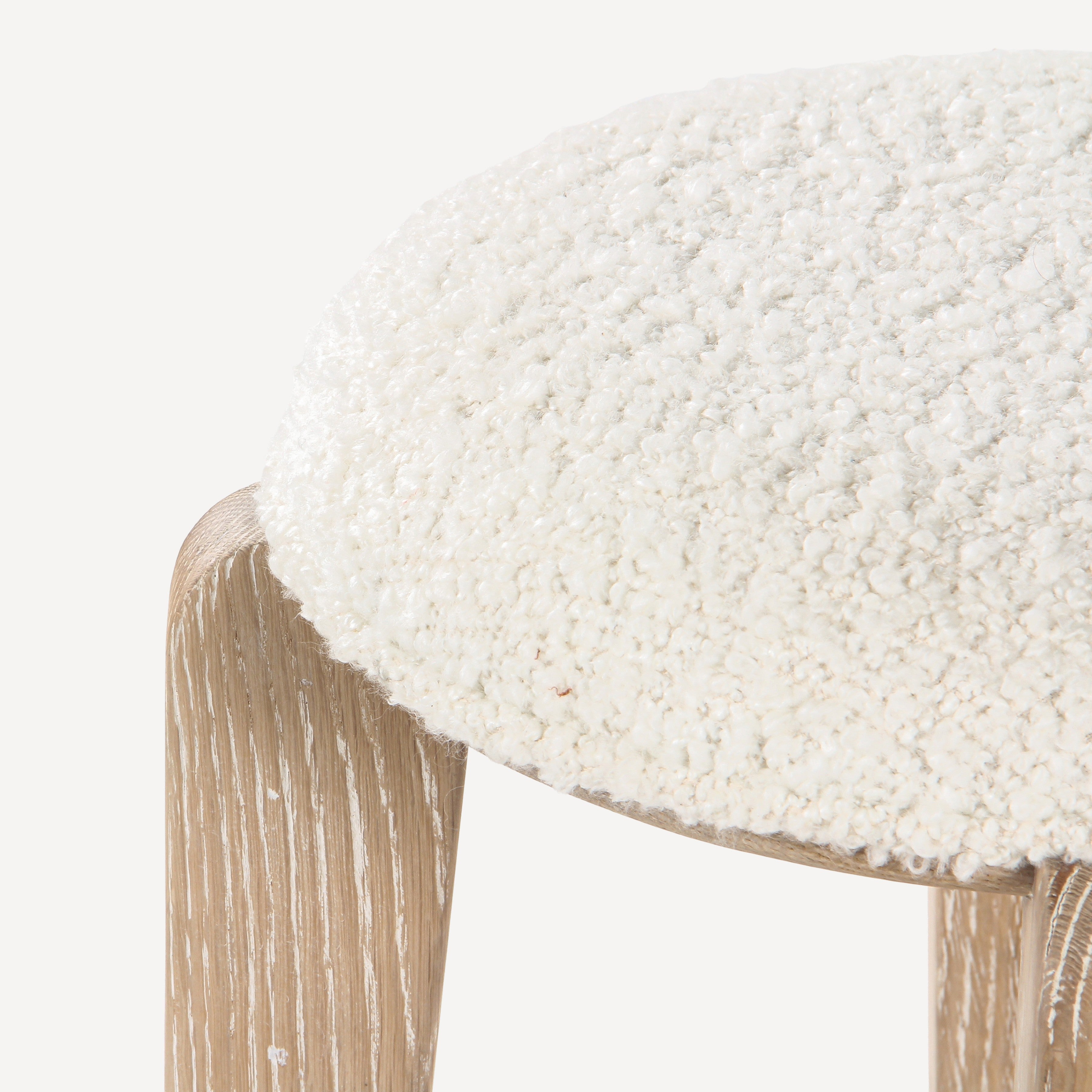 Quattro Solid Oak Counter Stool