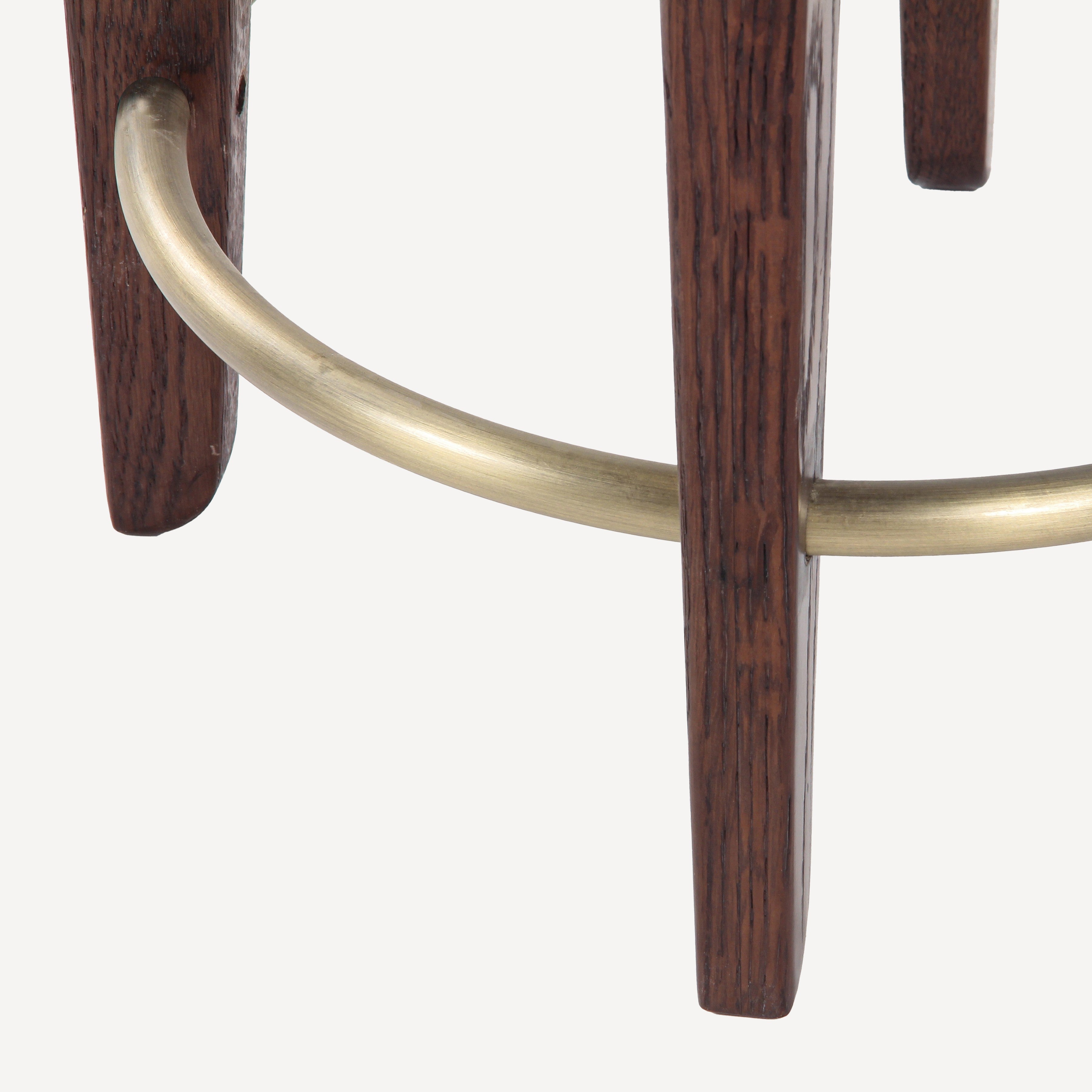 Quattro Solid Oak Counter Stool