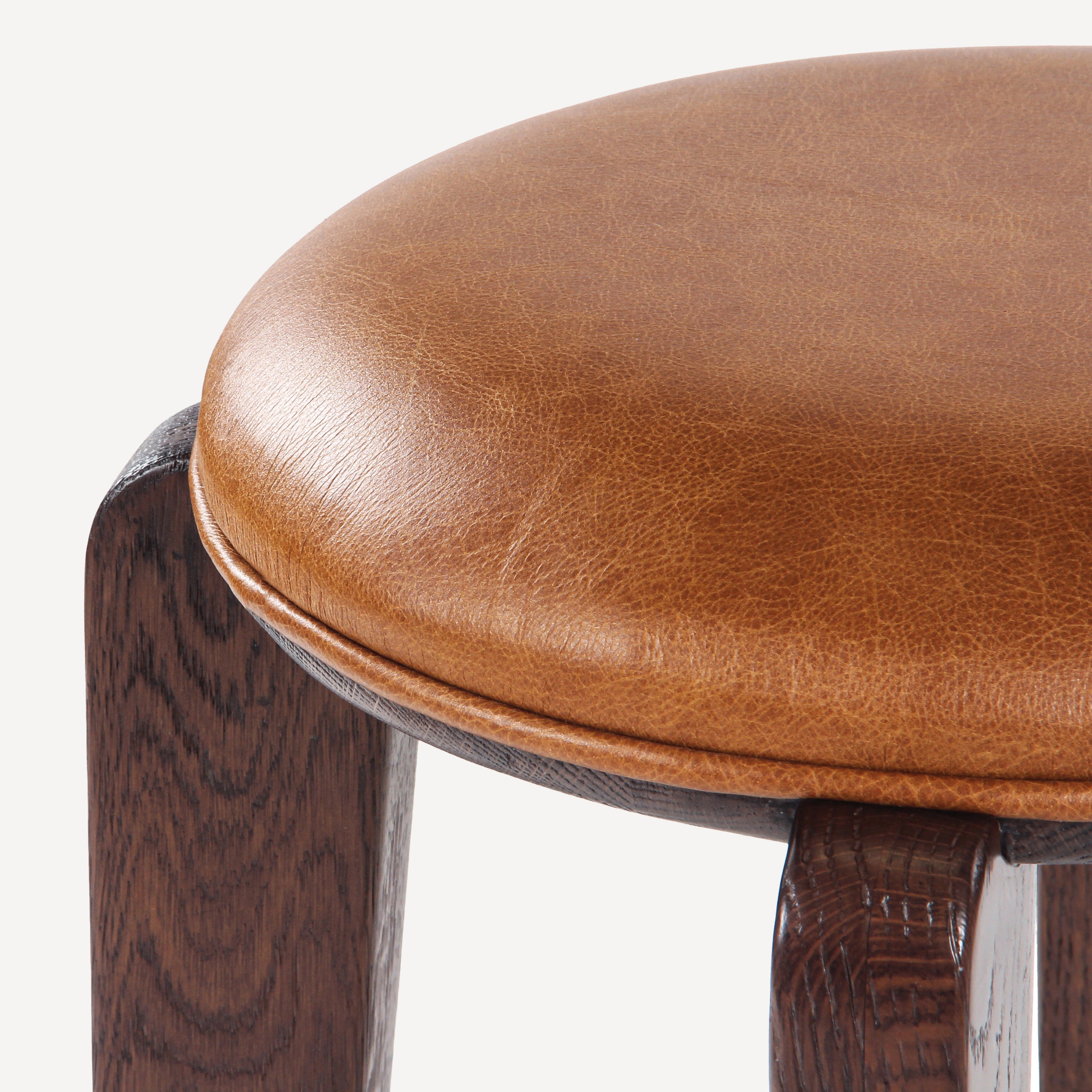 Quattro Solid Oak Counter Stool