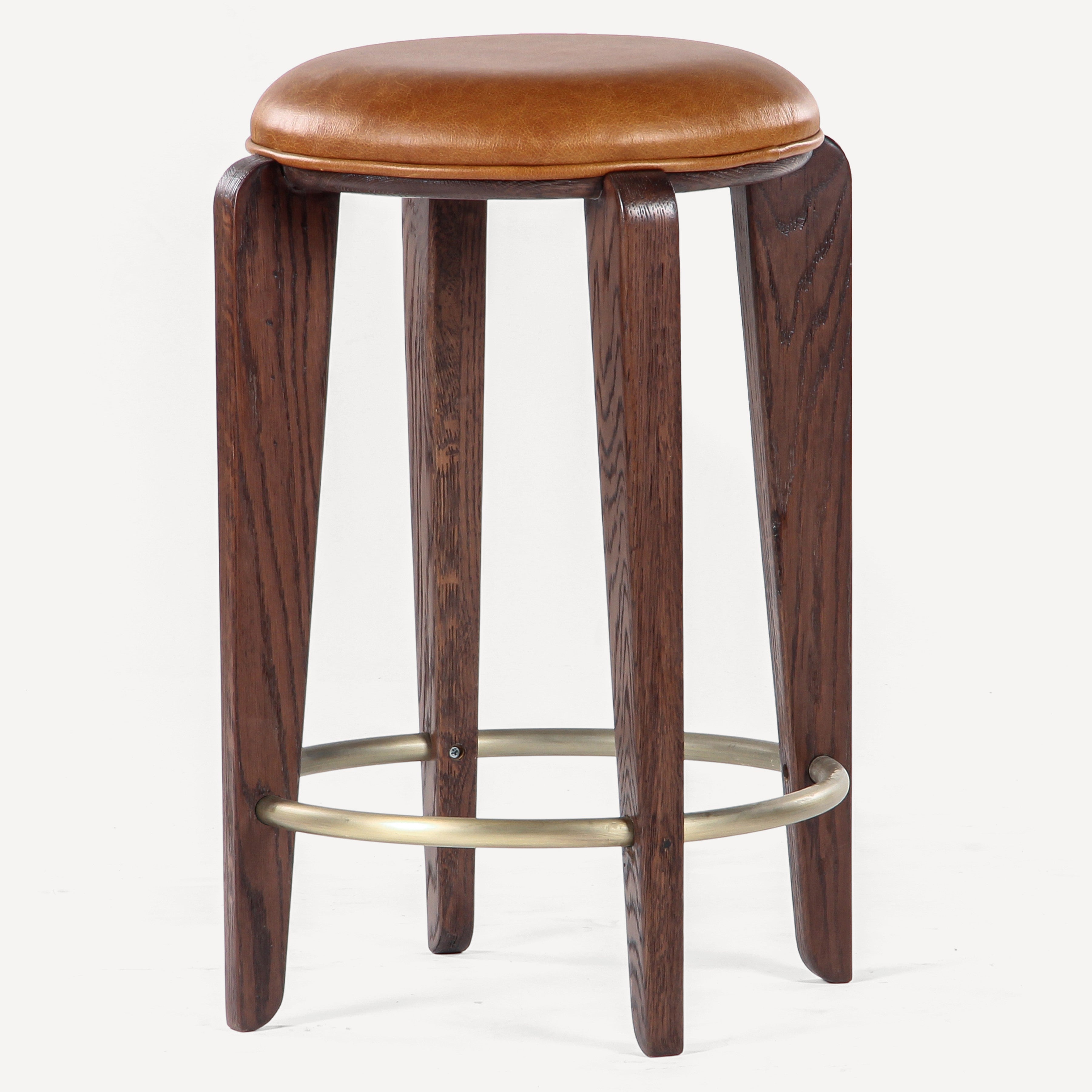 Quattro Solid Oak Counter Stool