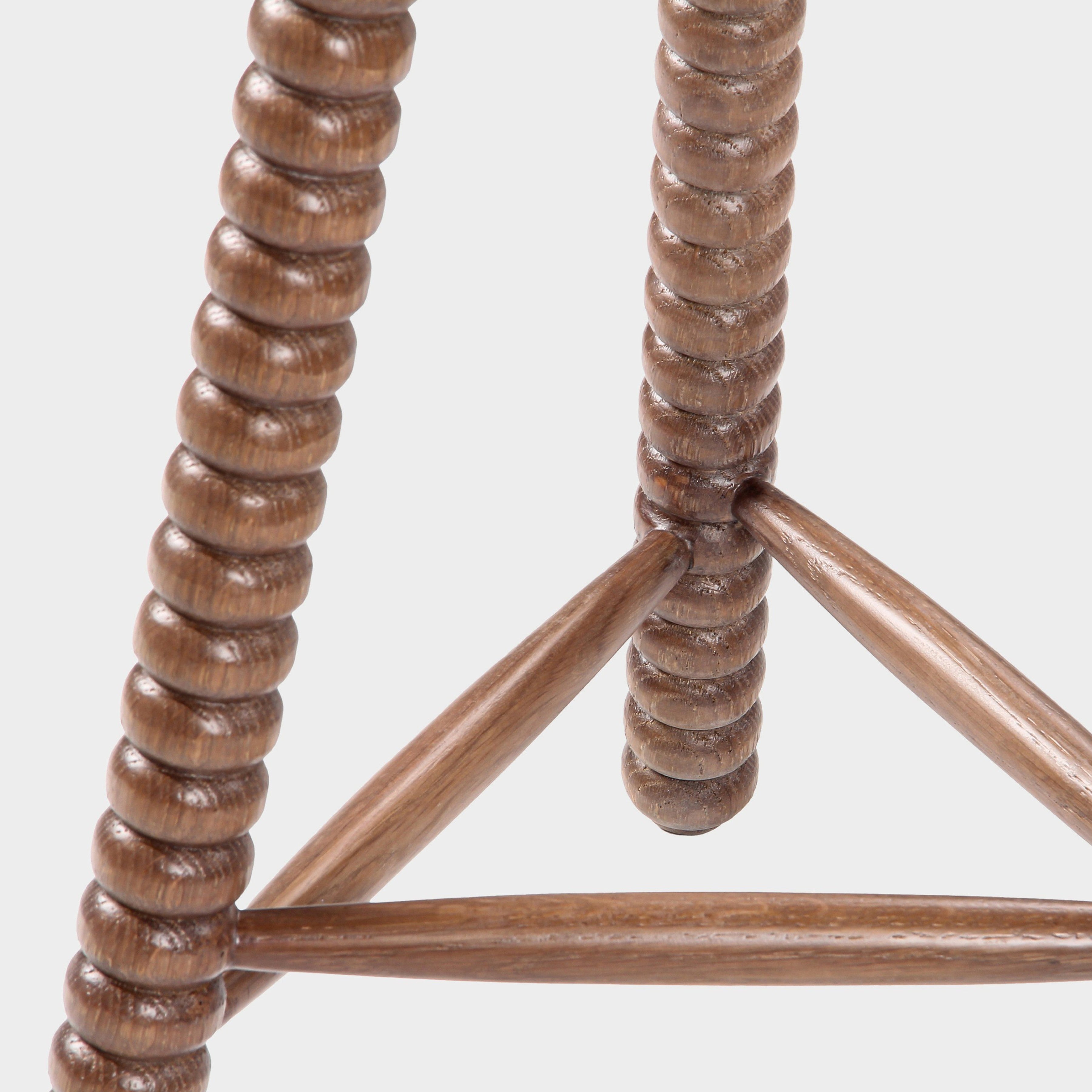 Twist Solid Oak Counter Stool