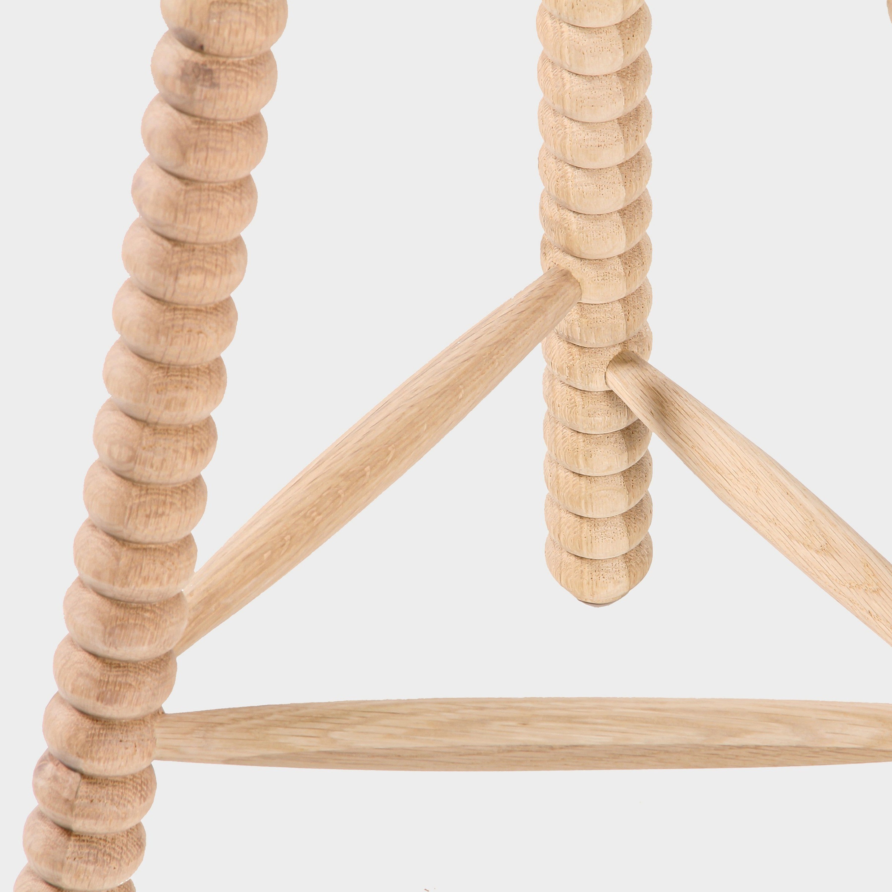 Twist Solid Oak Counter Stool