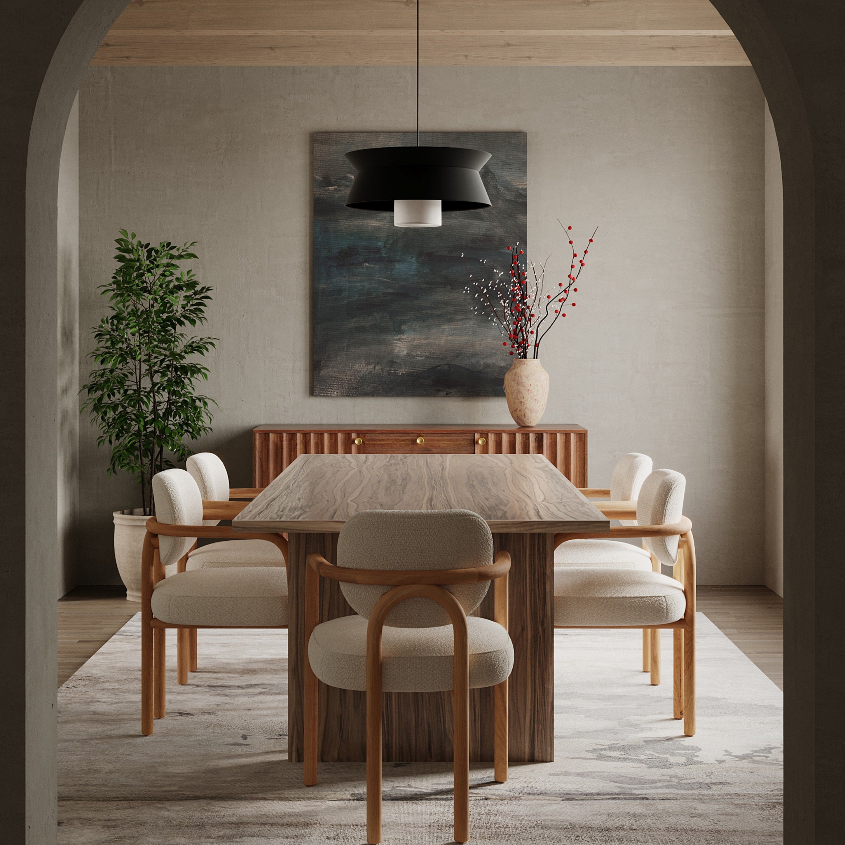 Tangent Walnut Dining Table