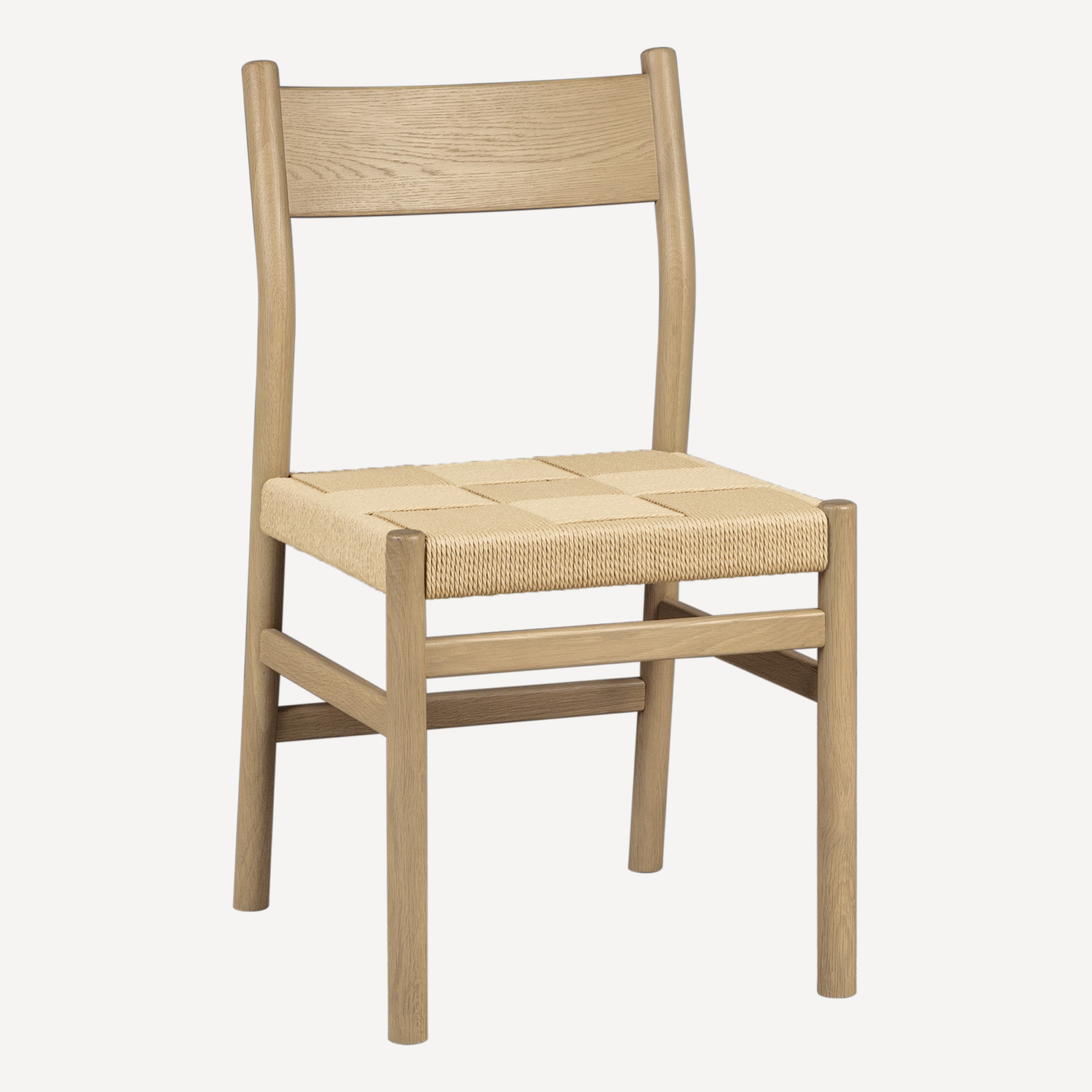Asher Oak Danish Cord Dining Chair