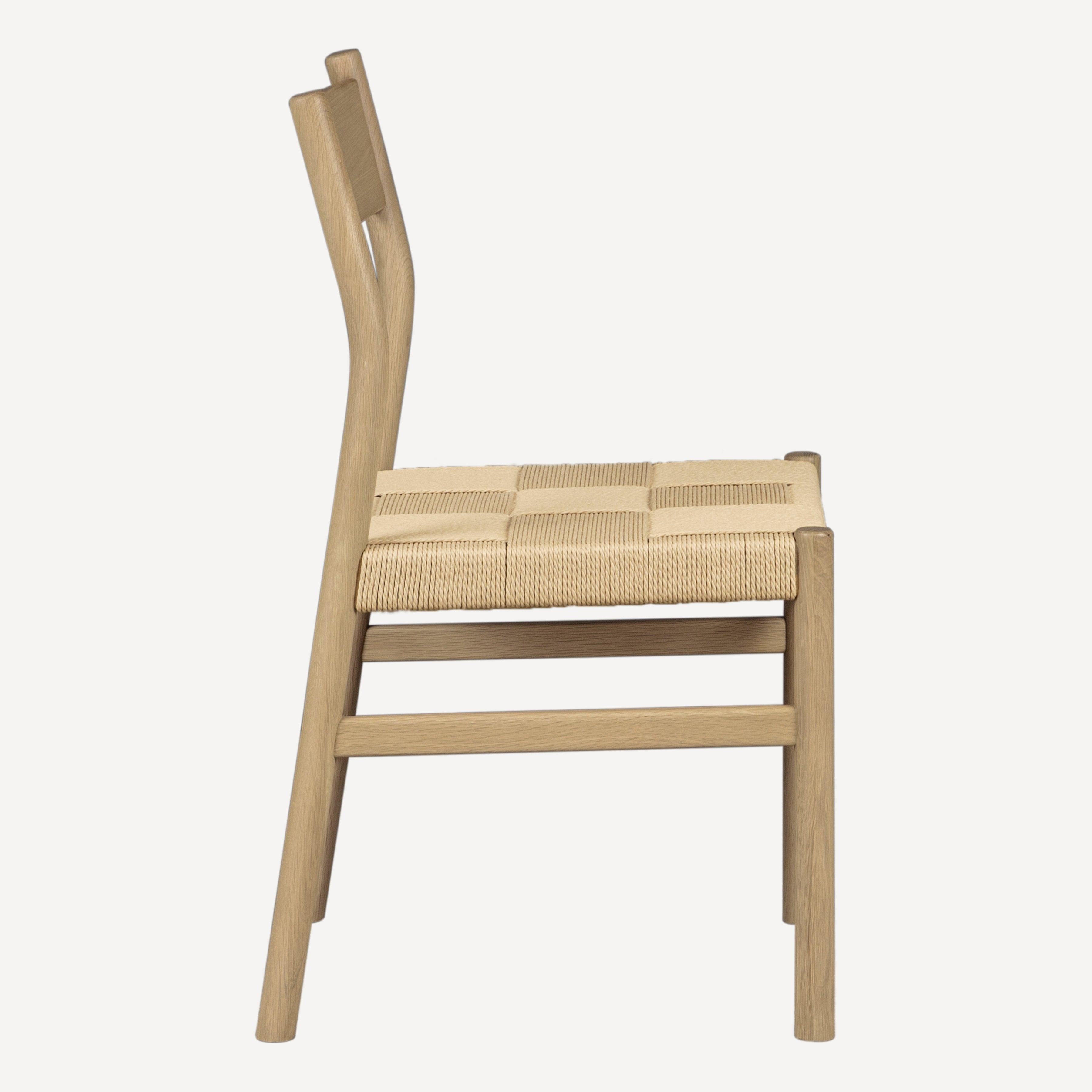 Asher Oak Danish Cord Dining Chair