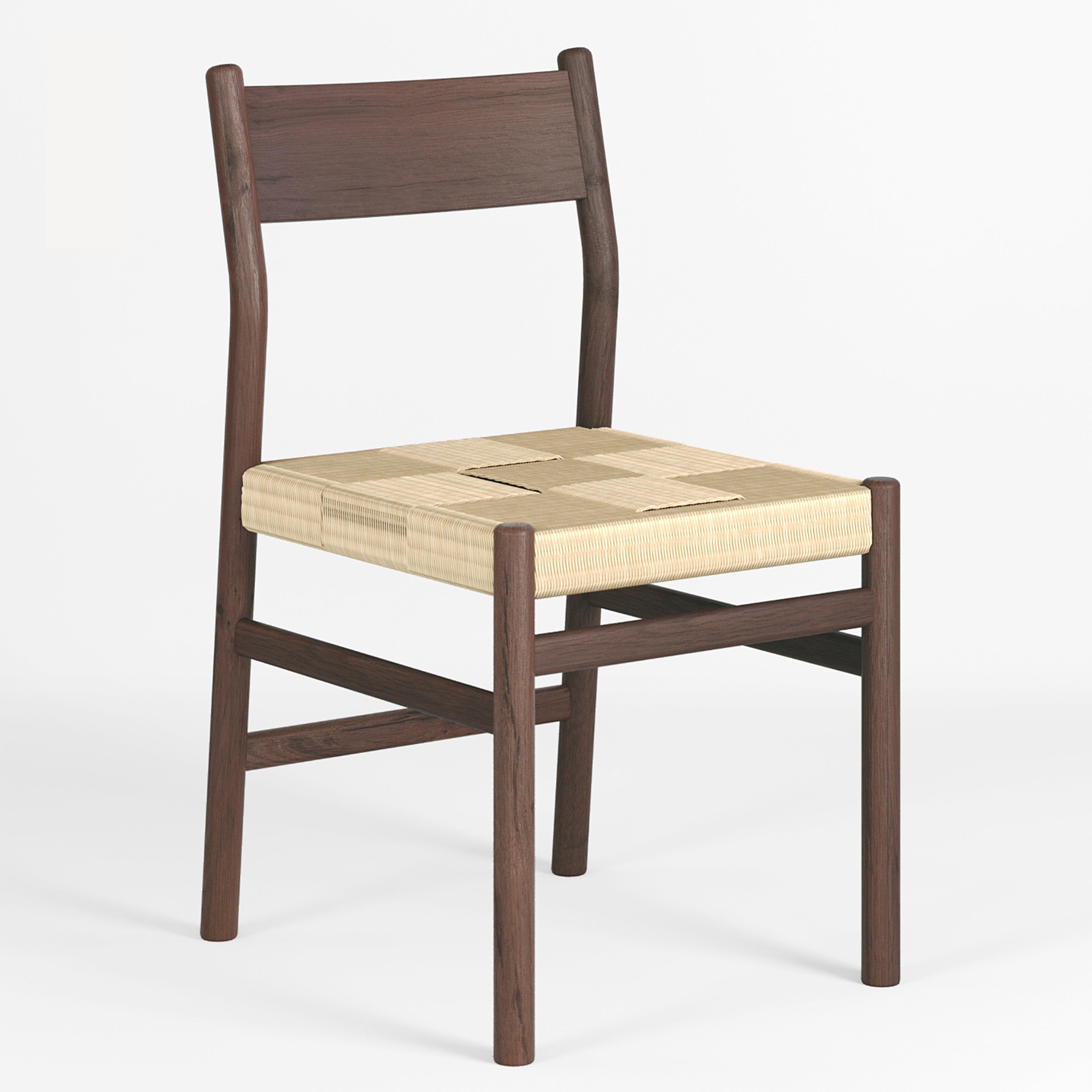 Asher Oak Danish Cord Dining Chair